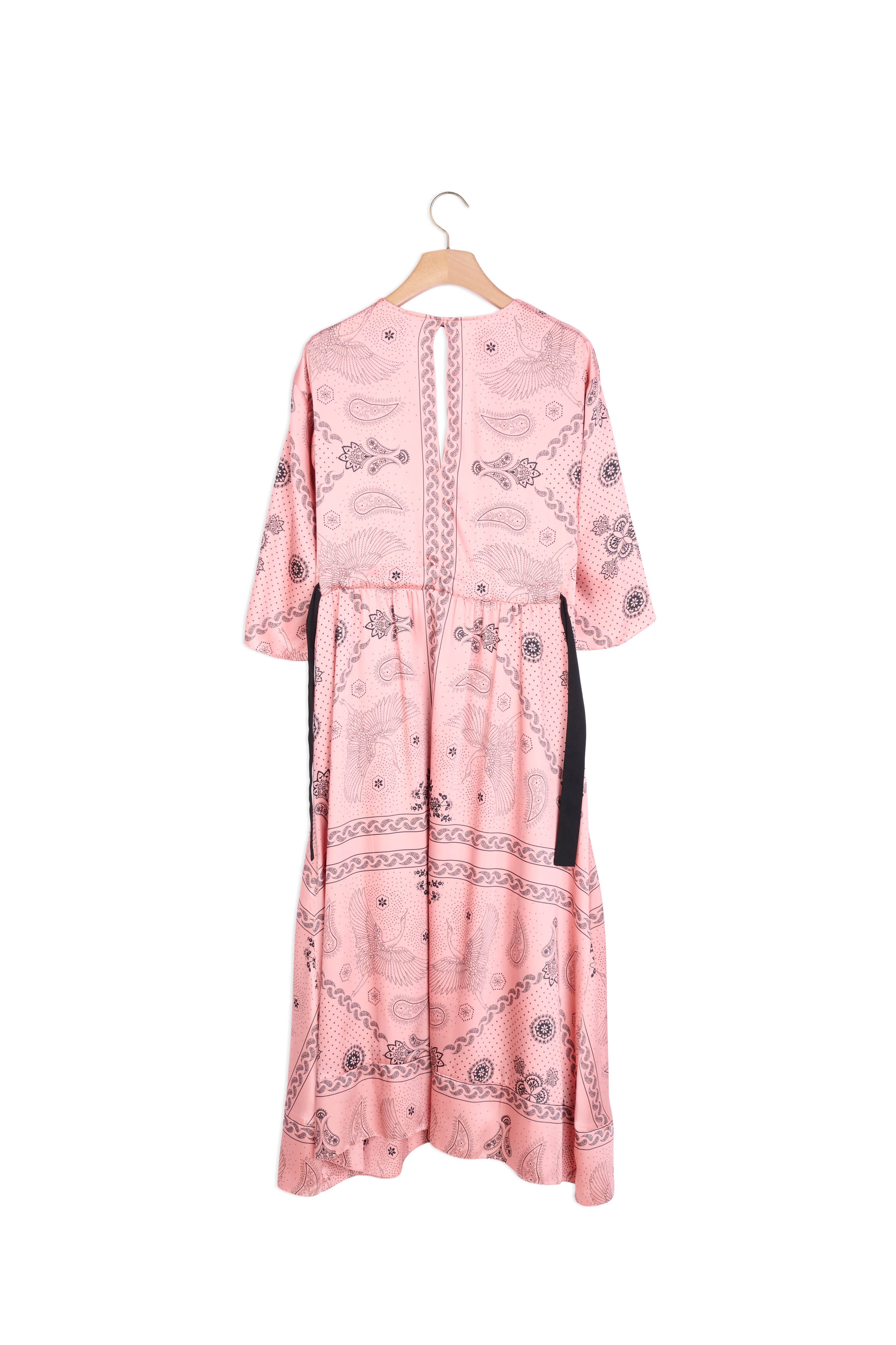Robe longue asymétrique imprimée Sandro seconde main