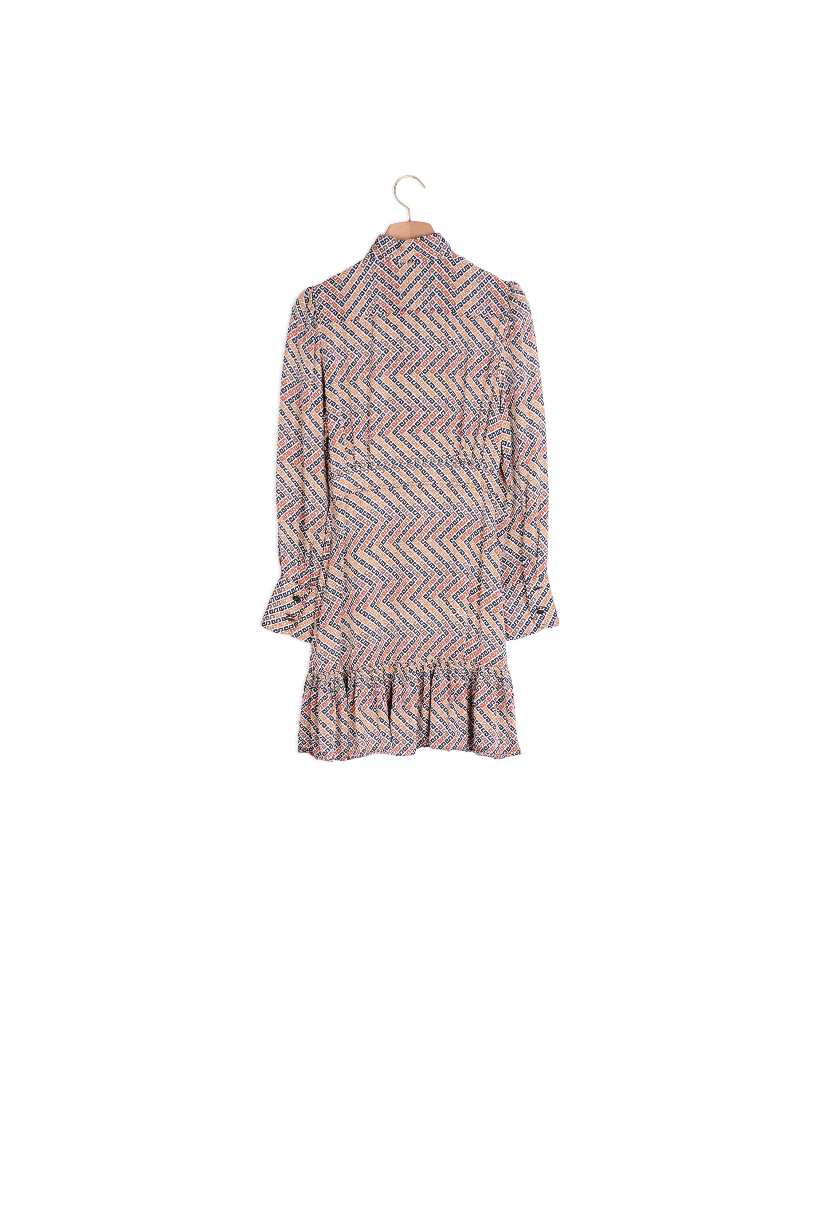 Robe courte imprimée à manches longues Sandro seconde main