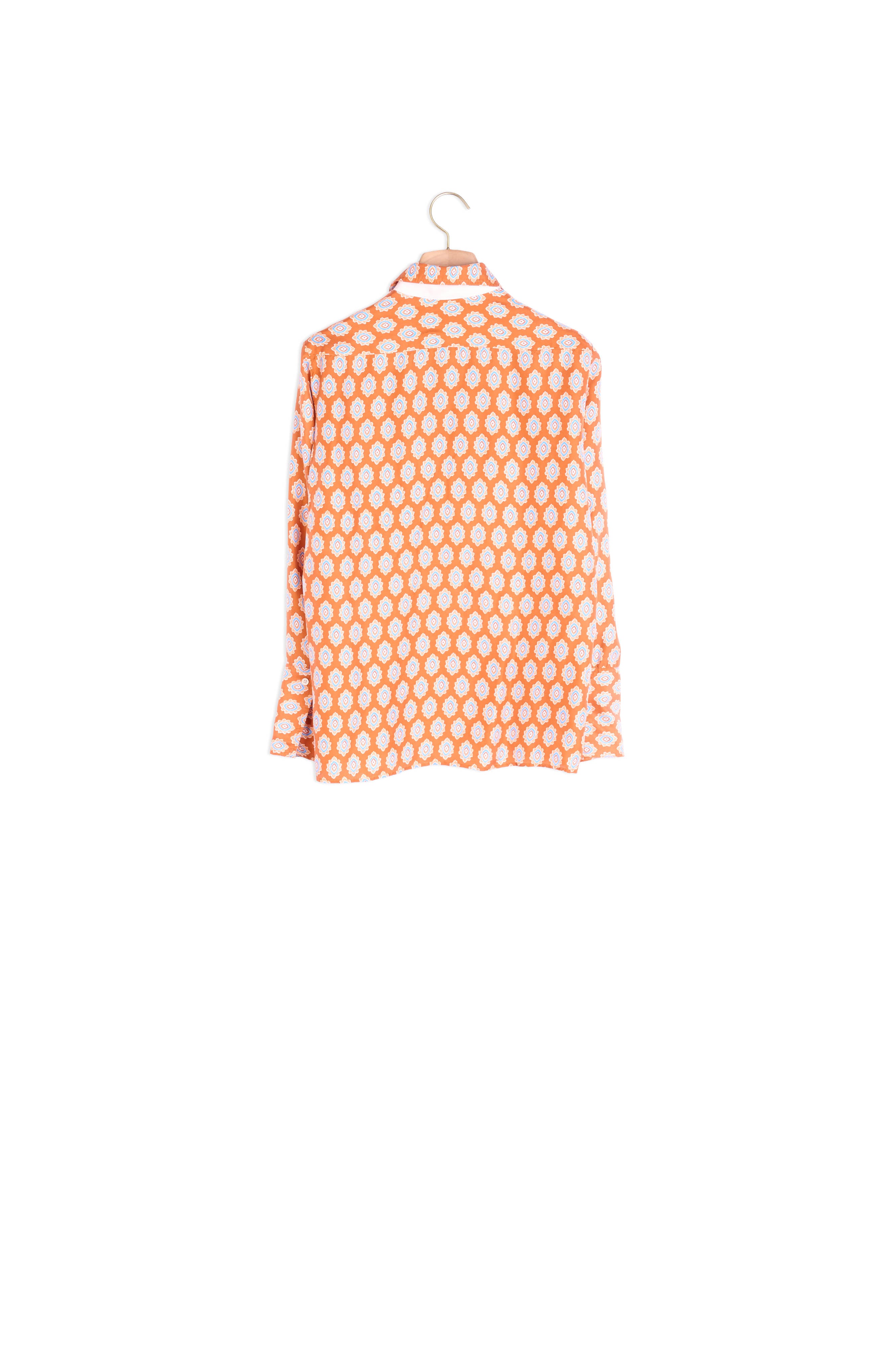 Chemise classique en soie imprimée Sandro seconde main