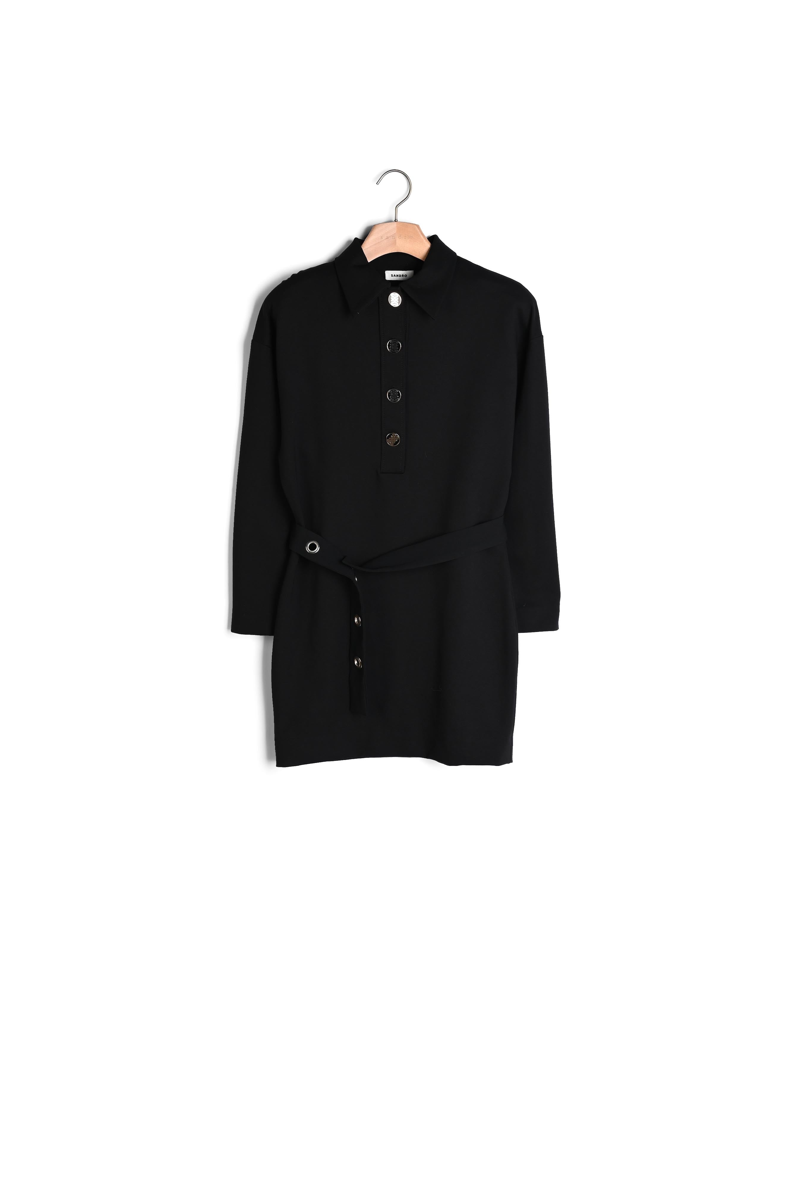 Robe courte à col Chemise Sandro seconde main