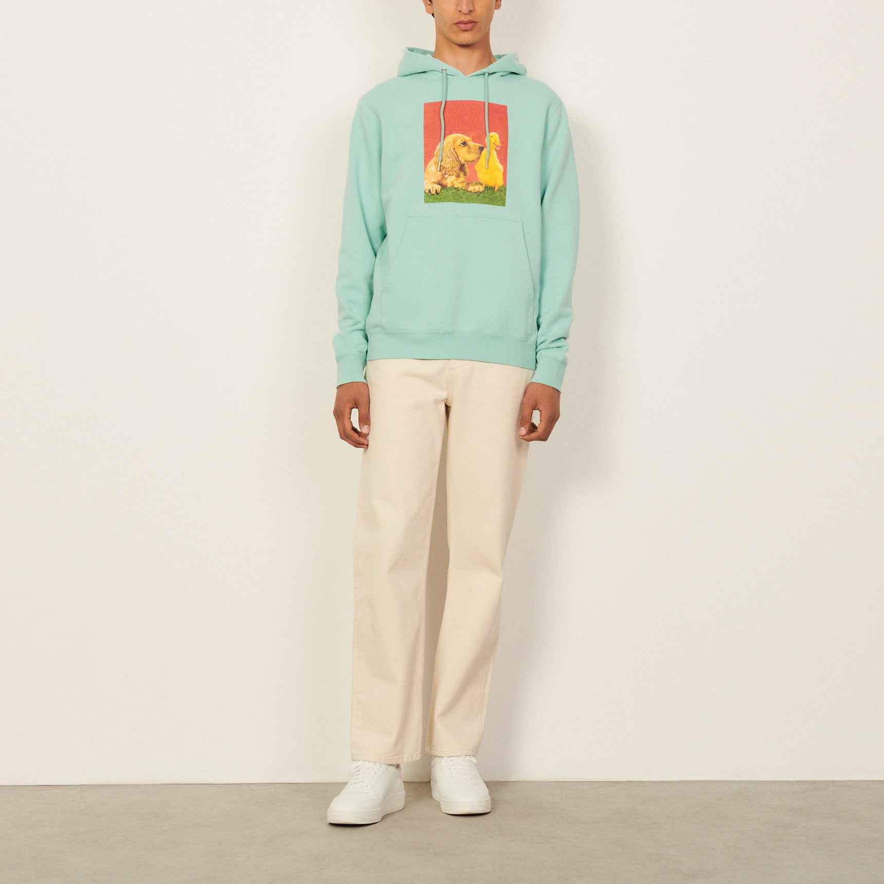 Hoodie en coton avec iconographie Sandro seconde main