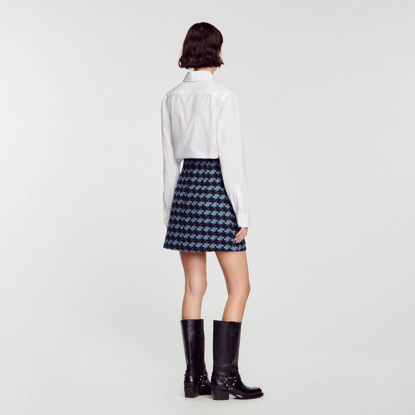 Jupe courte en tweed Sandro seconde main