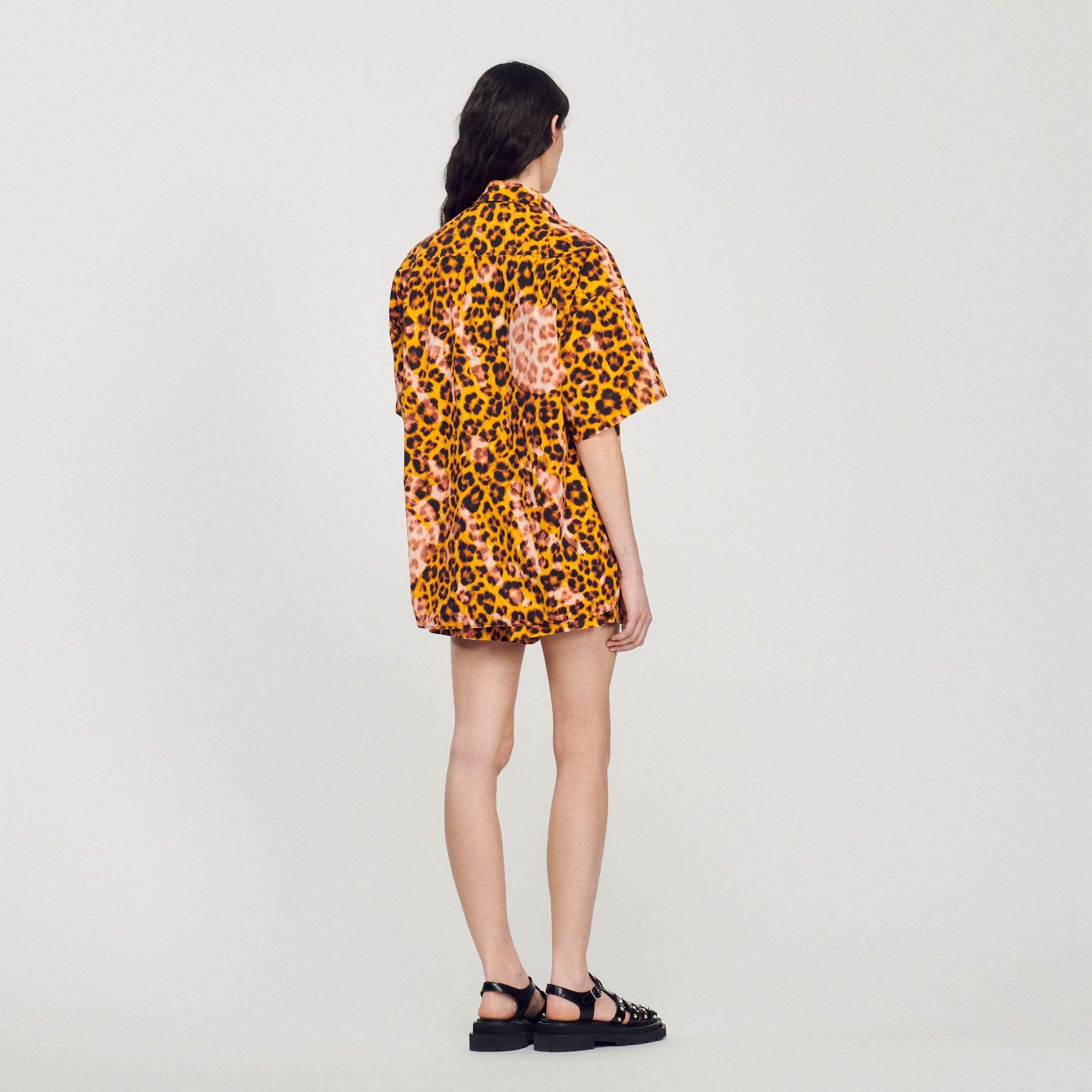 Chemise oversize léopard Sandro seconde main