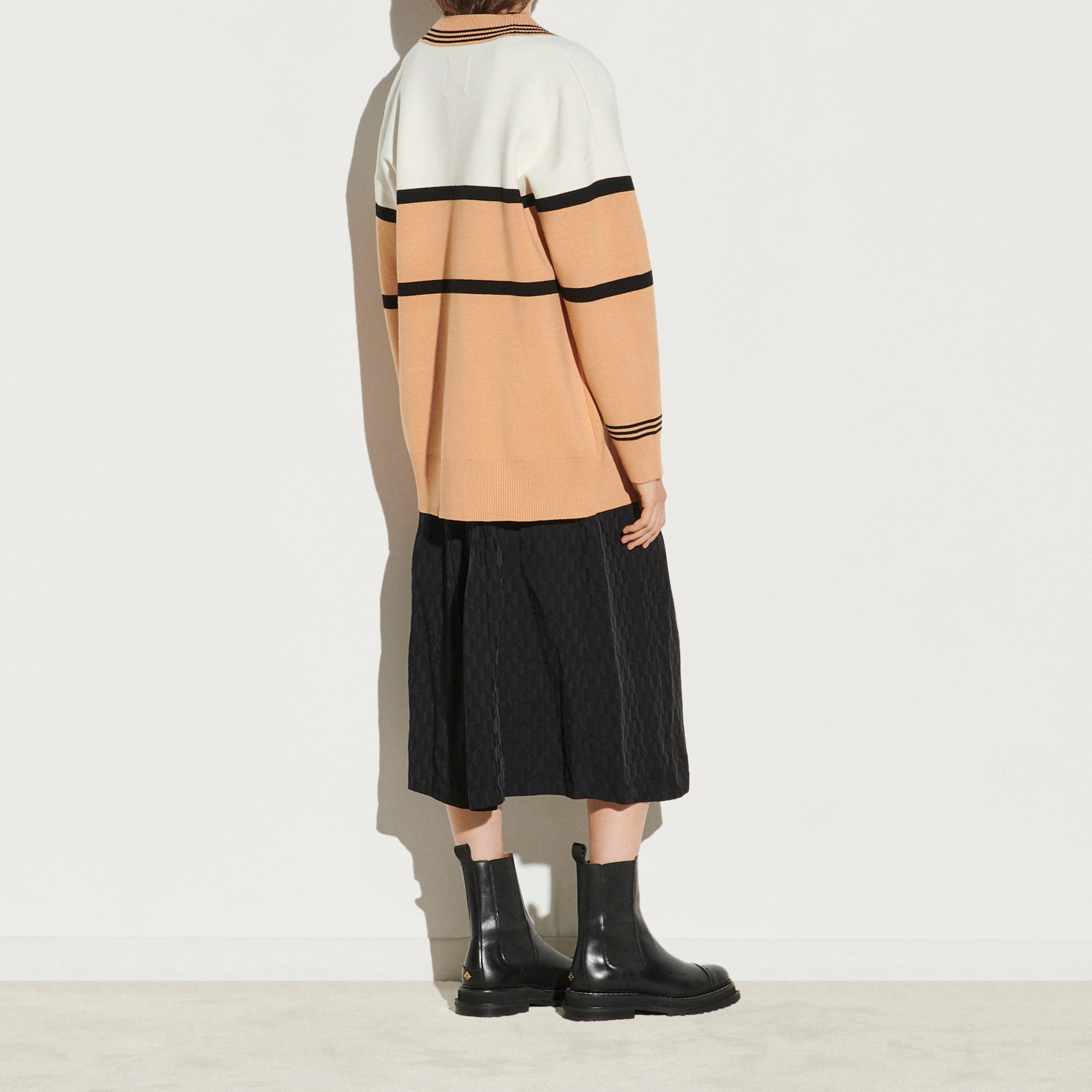 Cardigan oversize bicolore Sandro seconde main