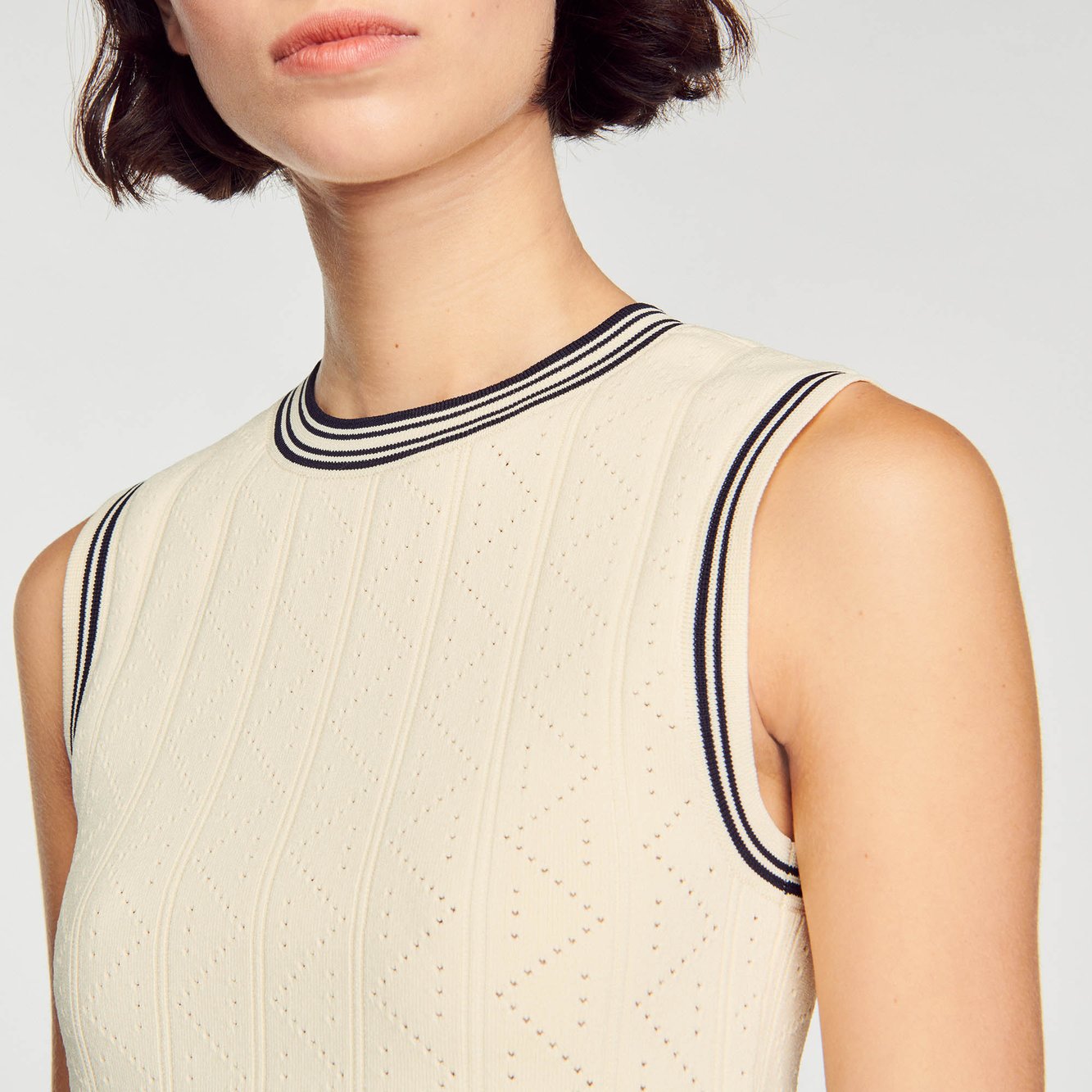 Pull court sans manches Sandro seconde main