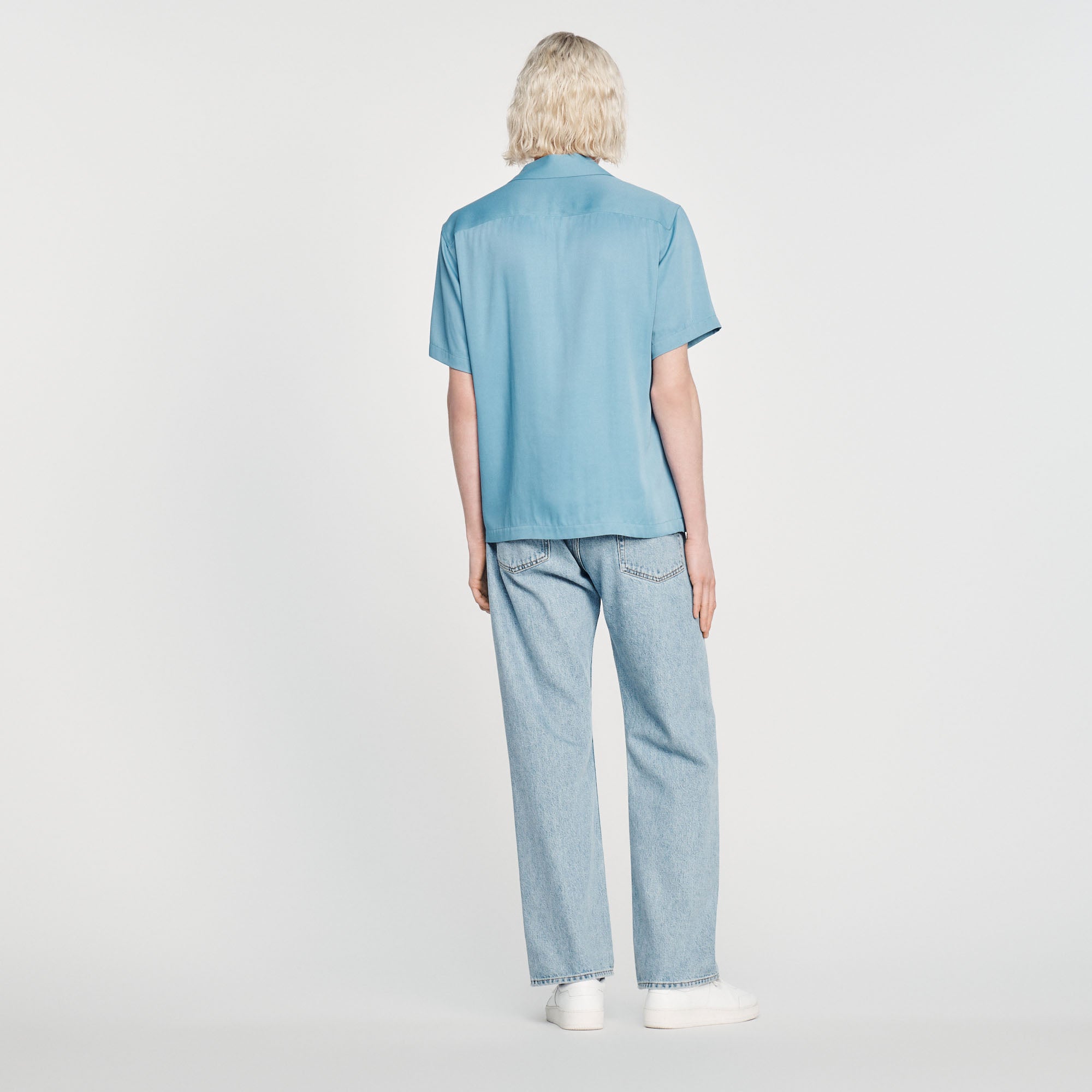 Chemise Bleu Ciel Sandro seconde main