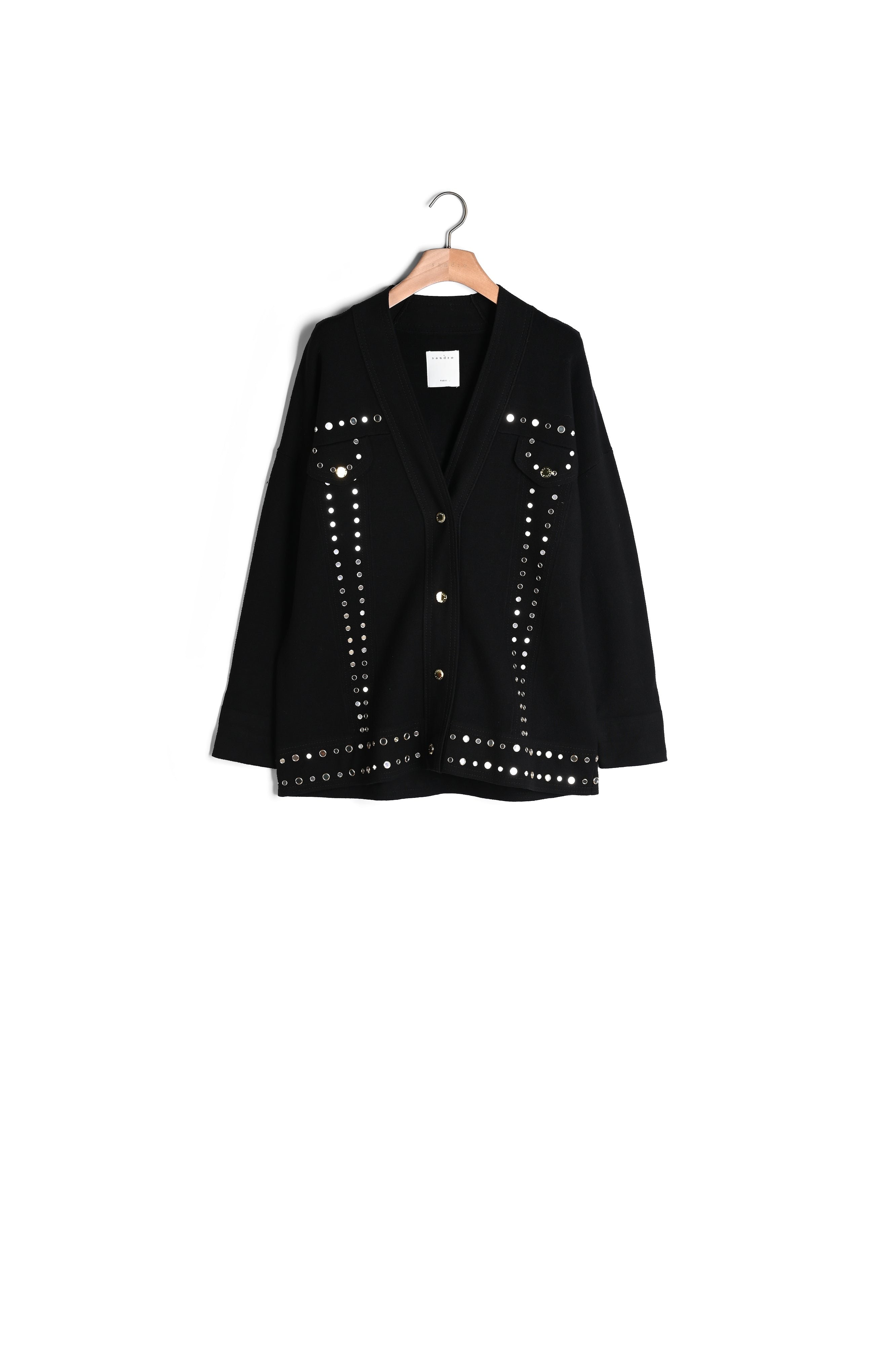 Cardi-coat orné de studs Sandro seconde main