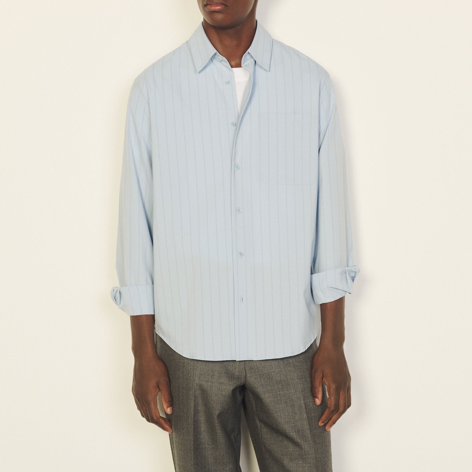 Chemise fluide rayée Sandro seconde main
