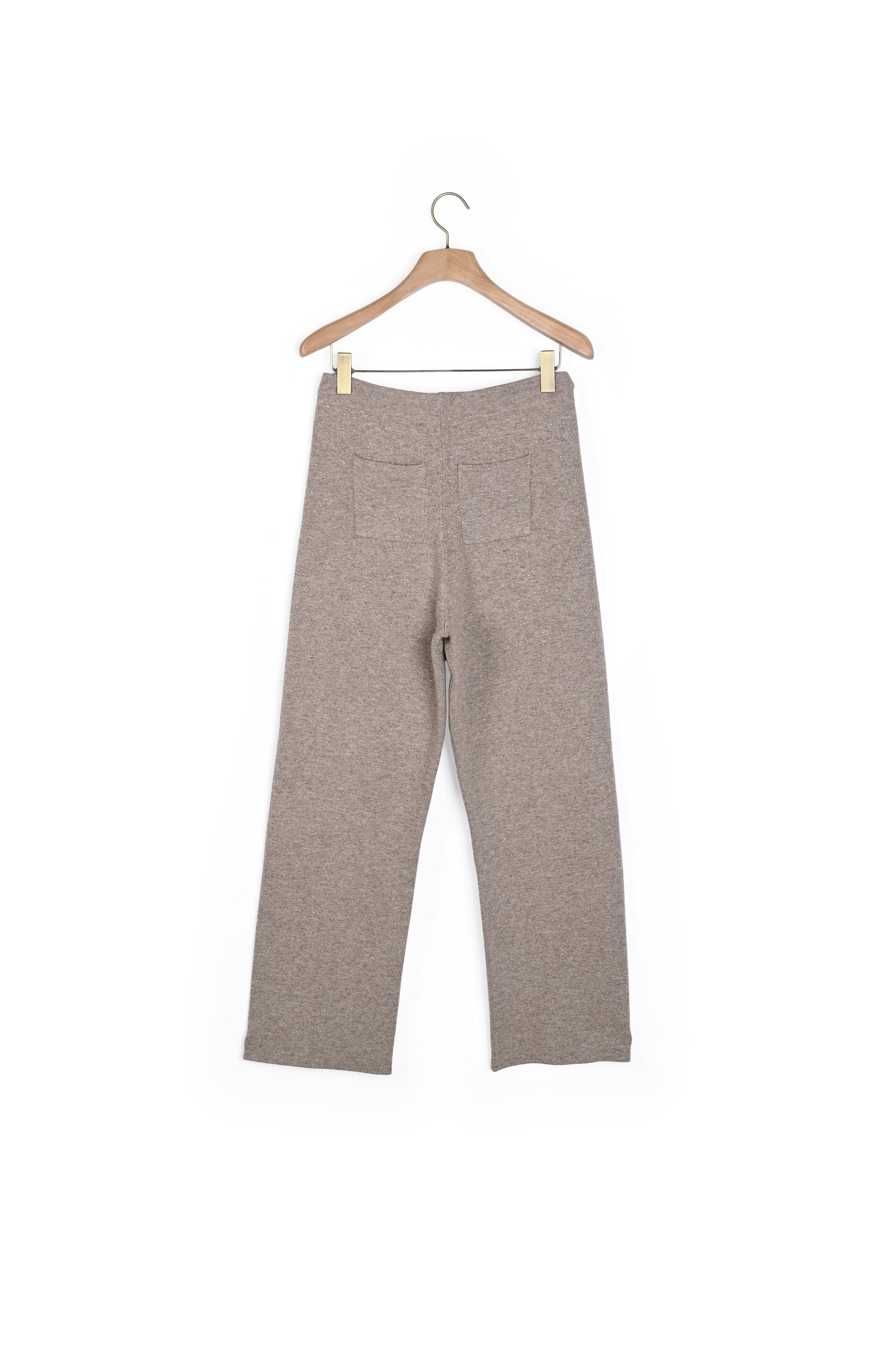 Pantalon strassé en Maille Sandro seconde main