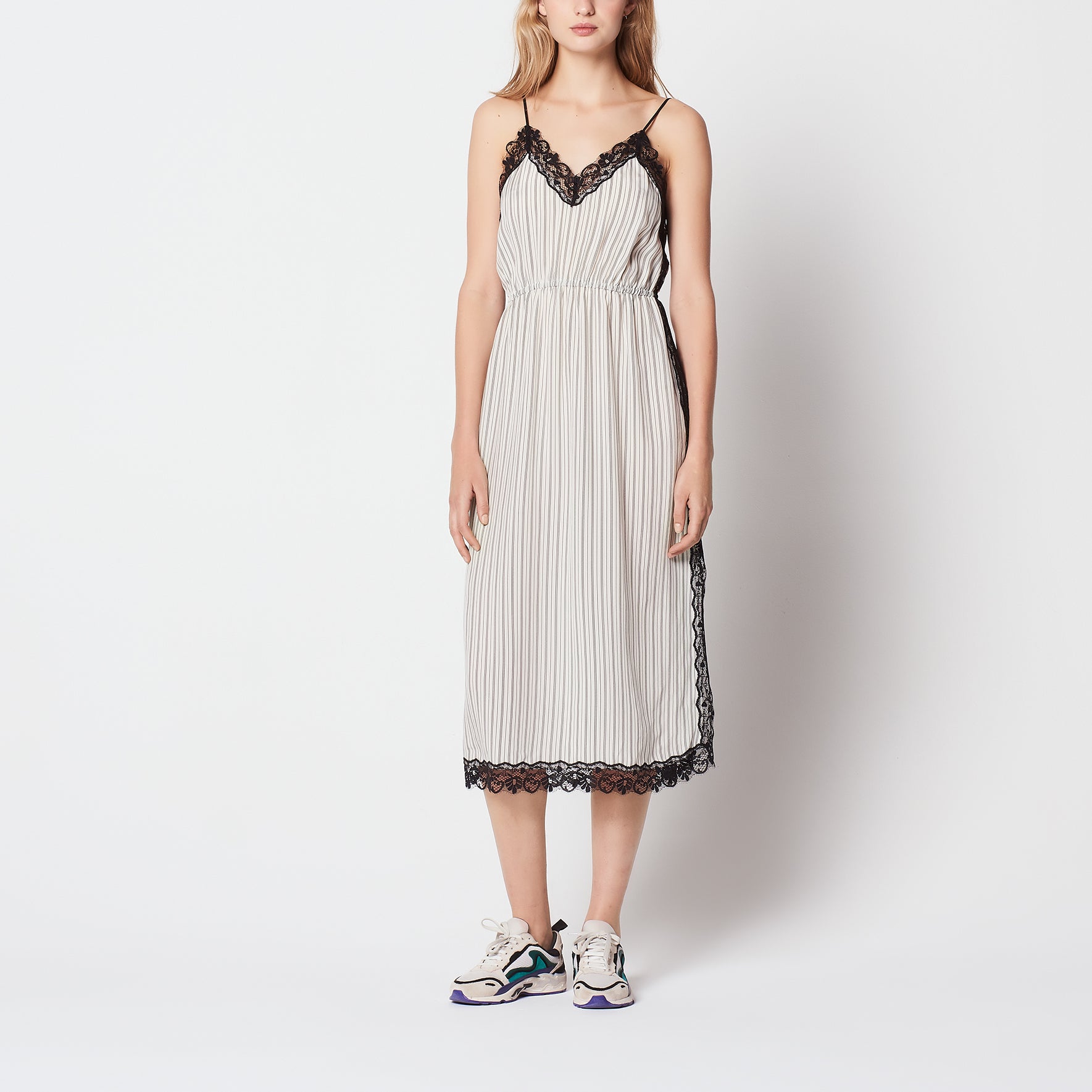 Robe longue à fines bretelles Sandro seconde main