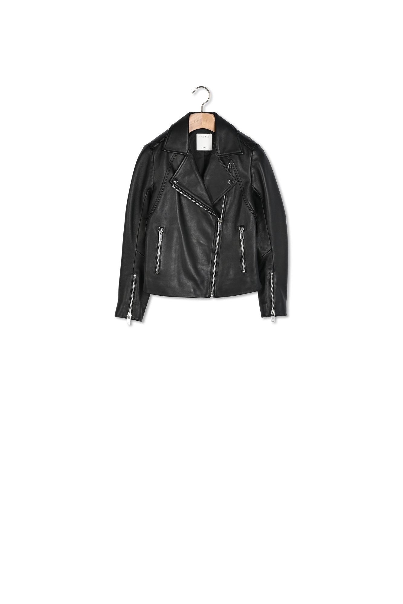 Blouson en cuir Sandro seconde main