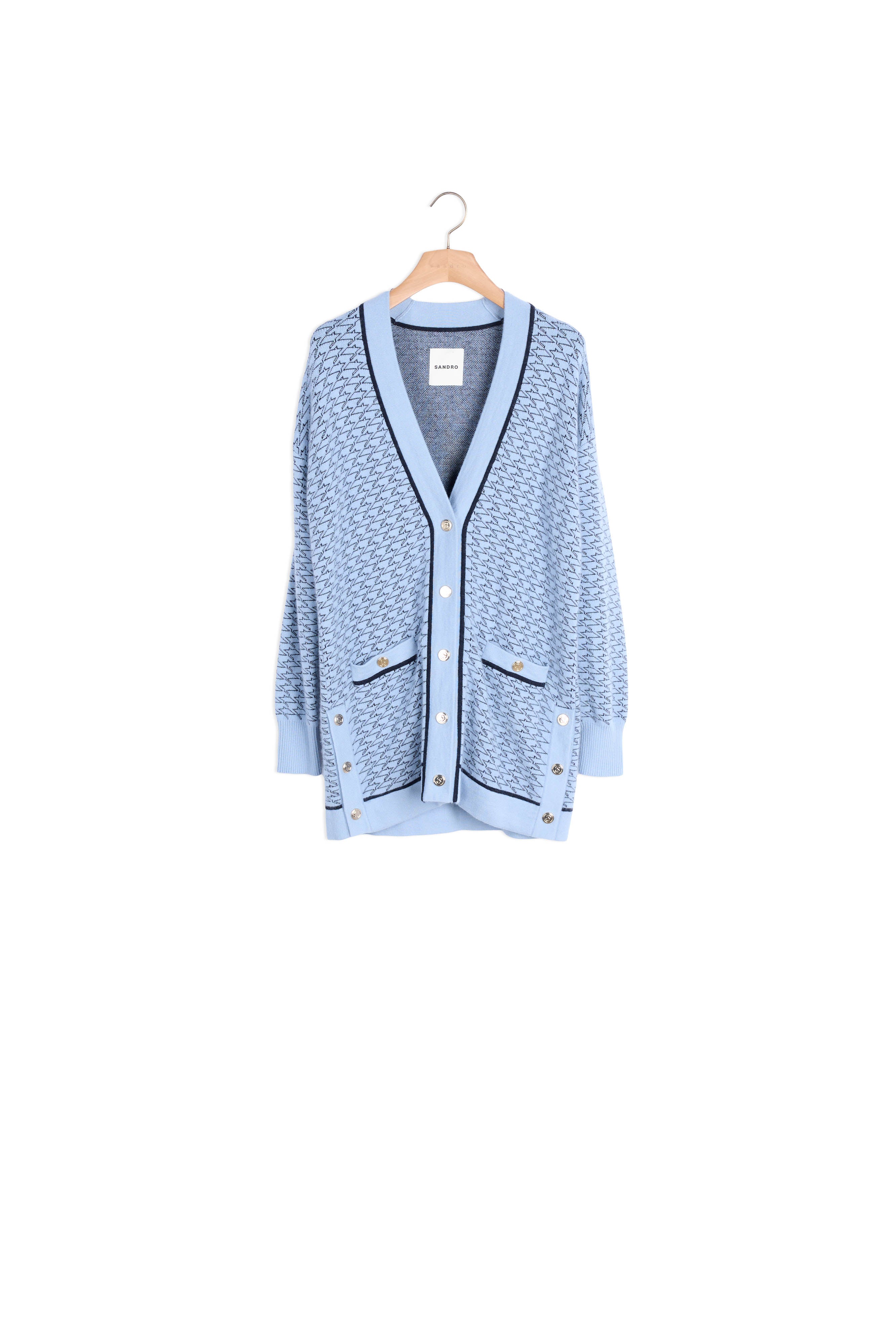 Cardicoat oversized imprimé Sandro seconde main