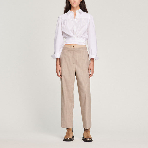 Pantalon à rayures Sandro seconde main