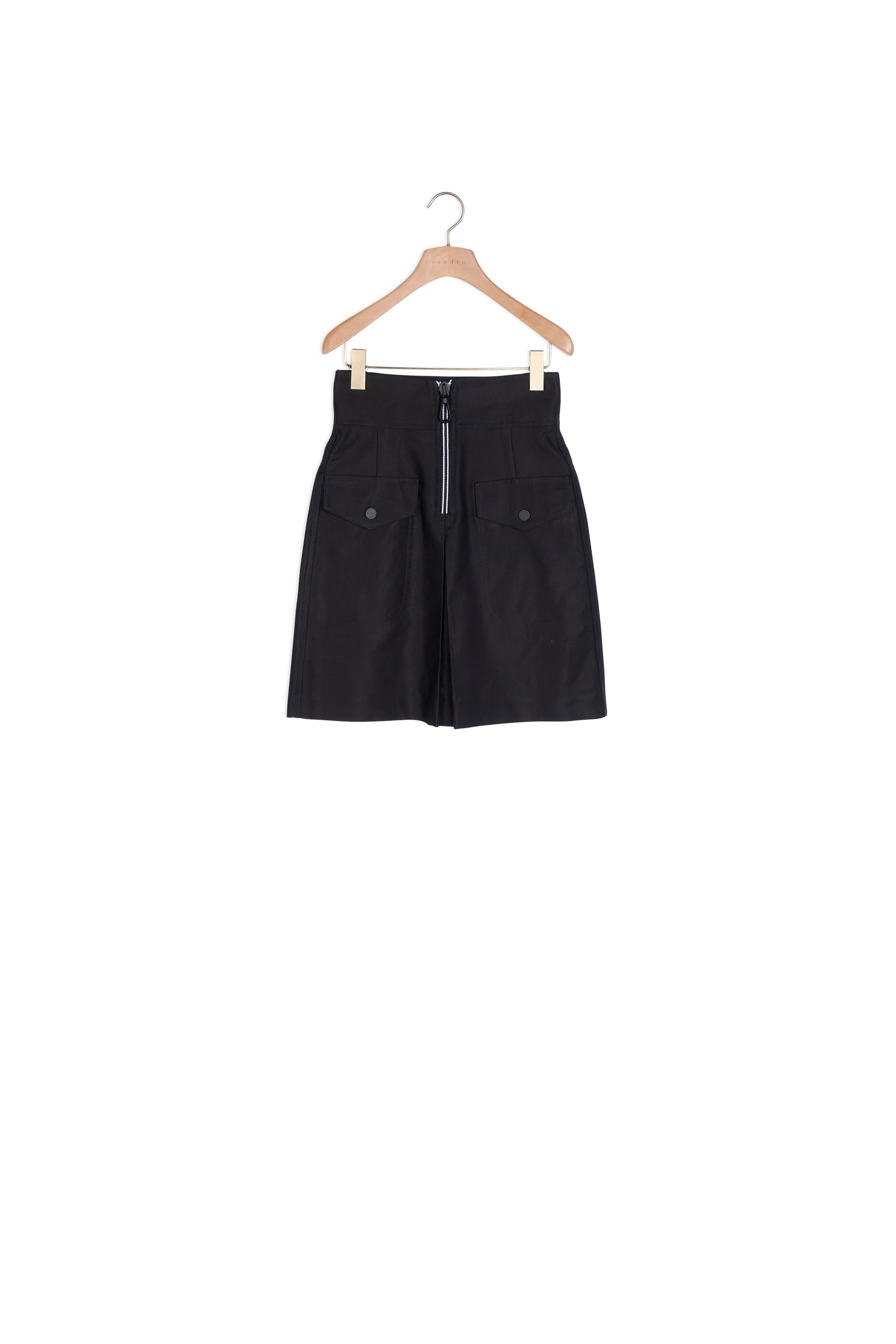 Jupe taille haute avec zip contrasté Sandro seconde main