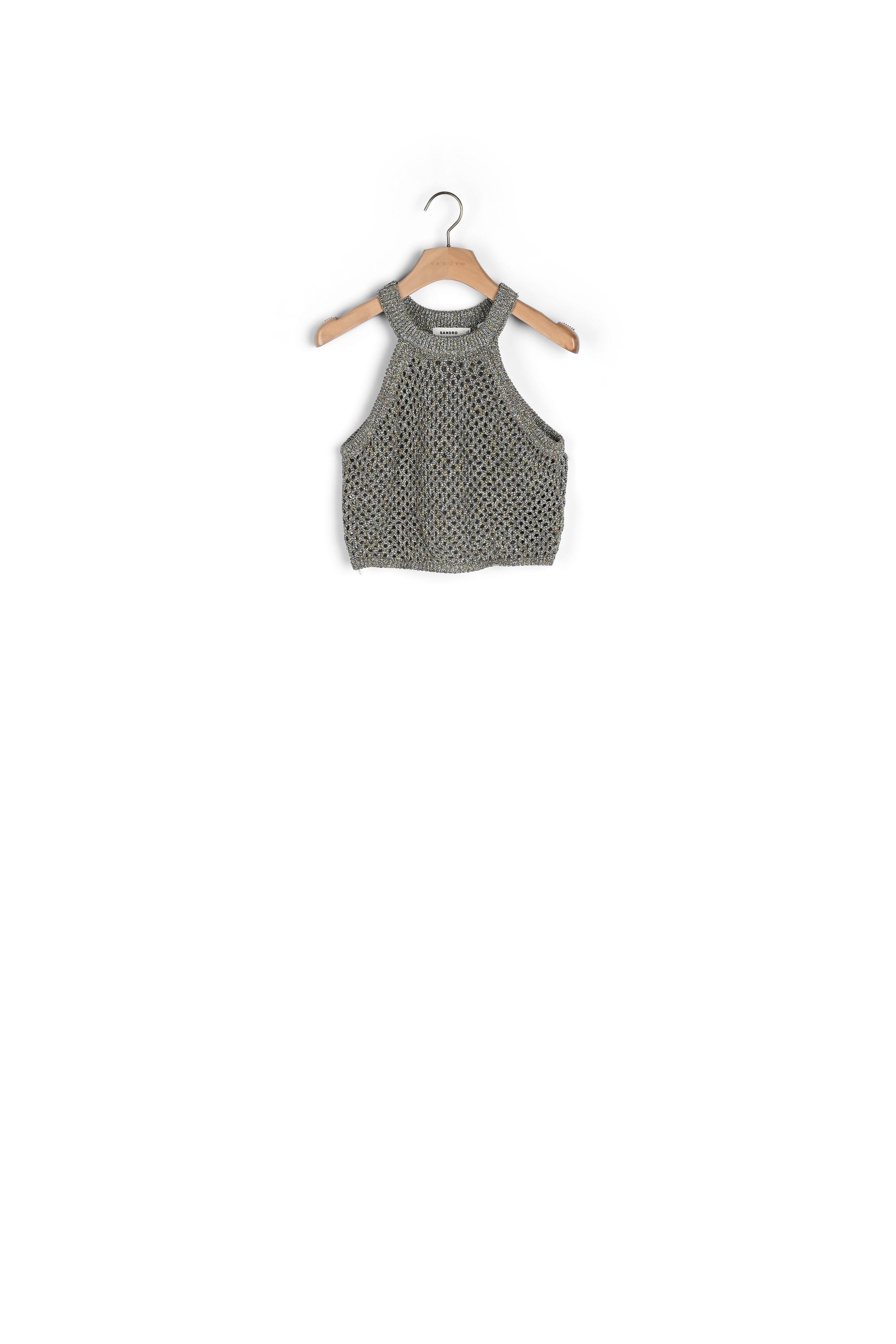 Top court en crochet Sandro seconde main