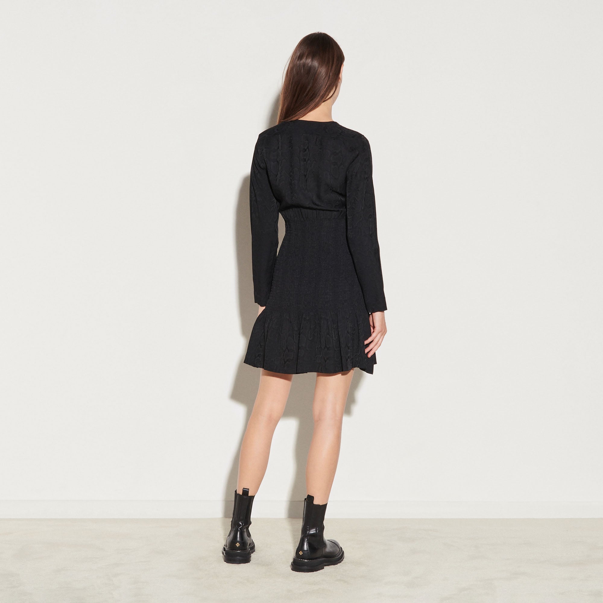 Robe courte avec smock Sandro seconde main