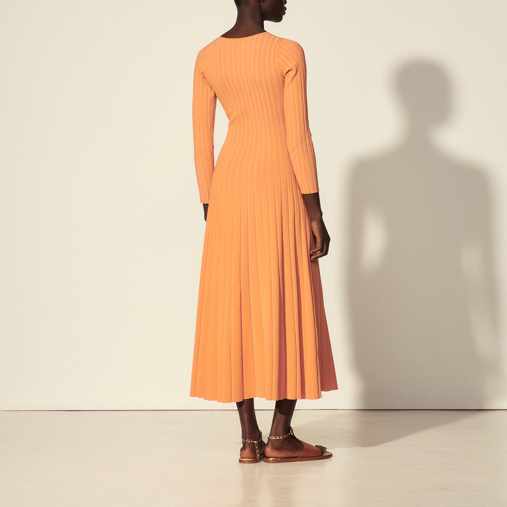 Robe longue en Maille Sandro seconde main