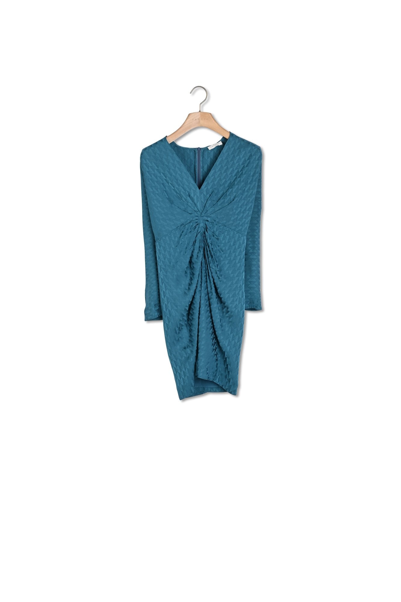 Robe courte en jacquard double S Sandro seconde main