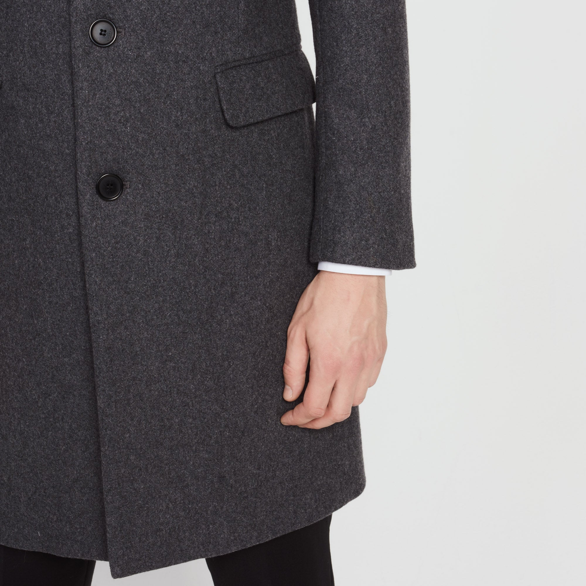 Manteau long à trois boutons Sandro seconde main