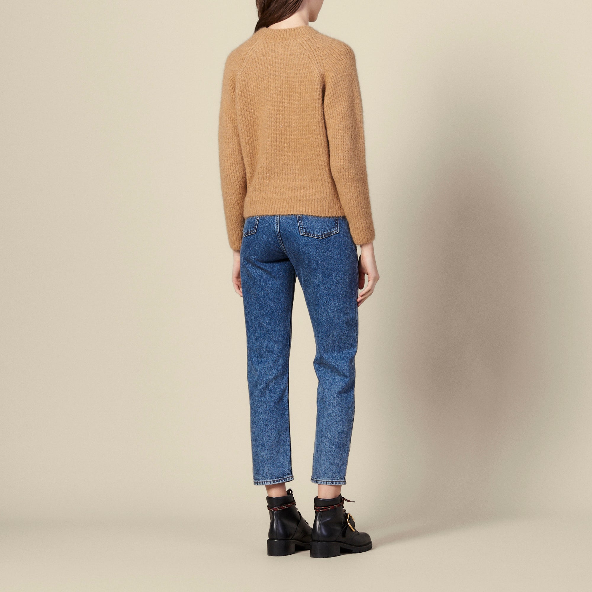 Pull col rond à manches raglans Sandro seconde main
