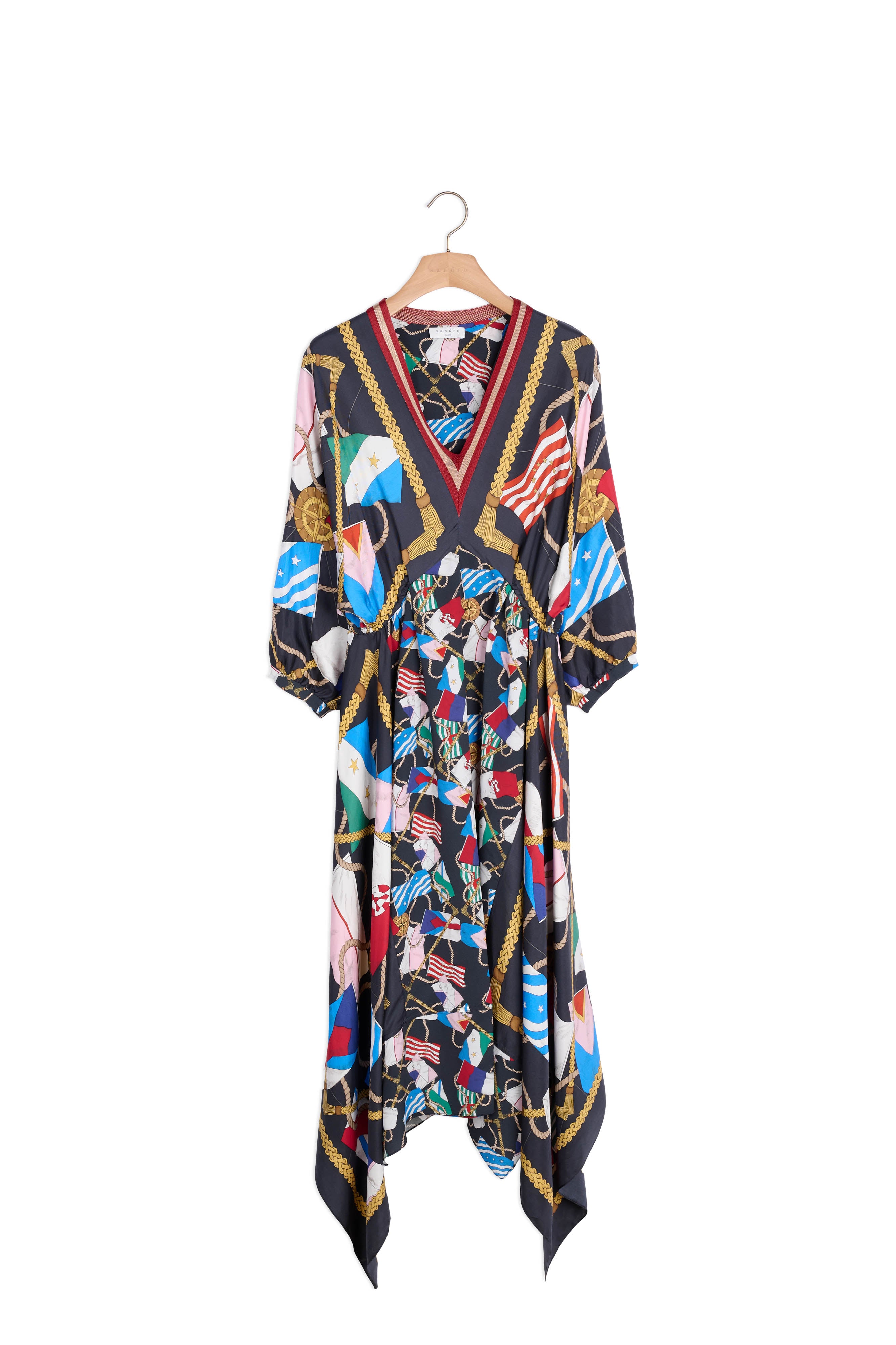 Robe longue imprimée Sandro seconde main