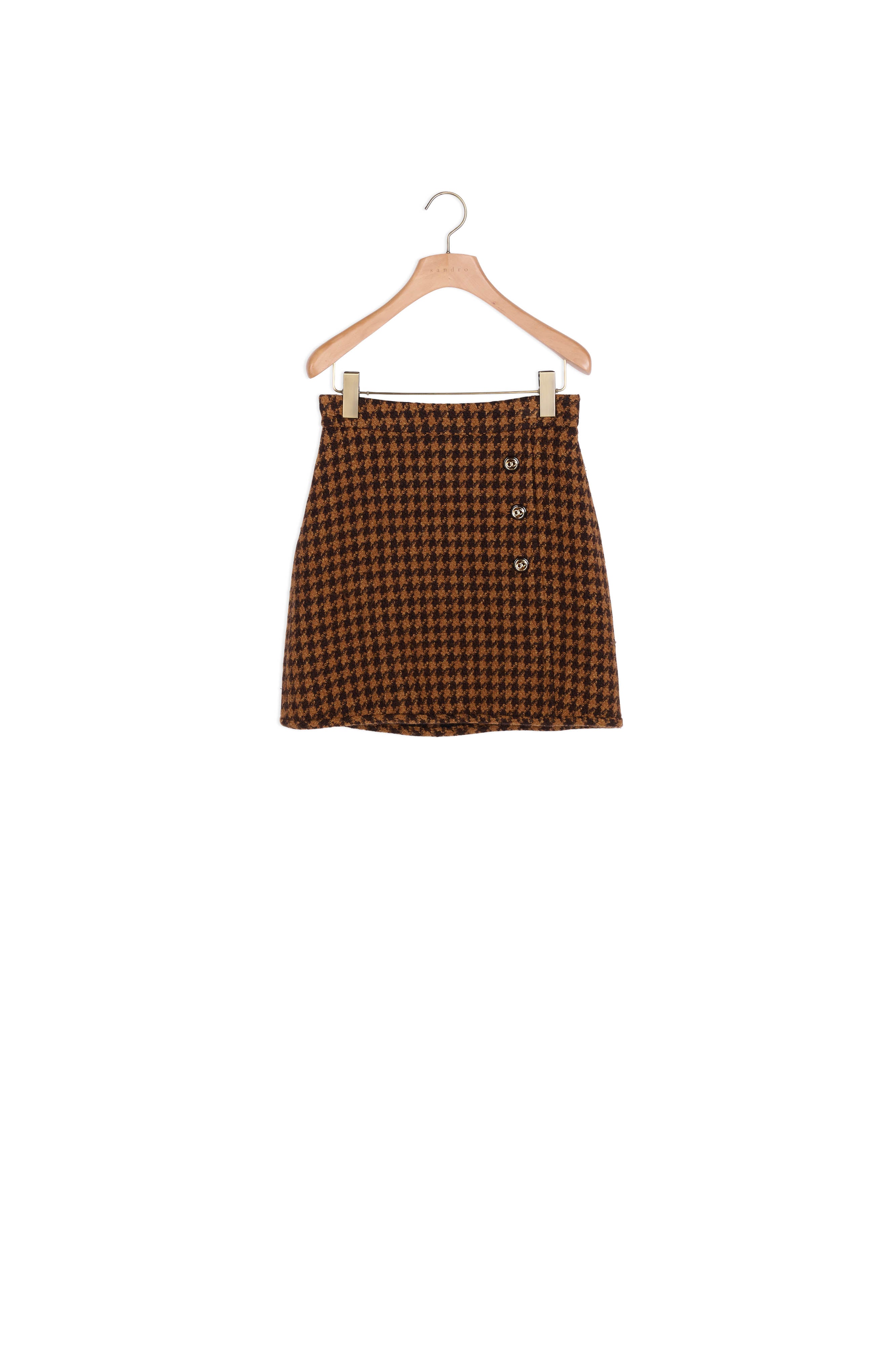 Jupe courte en tweed Sandro seconde main