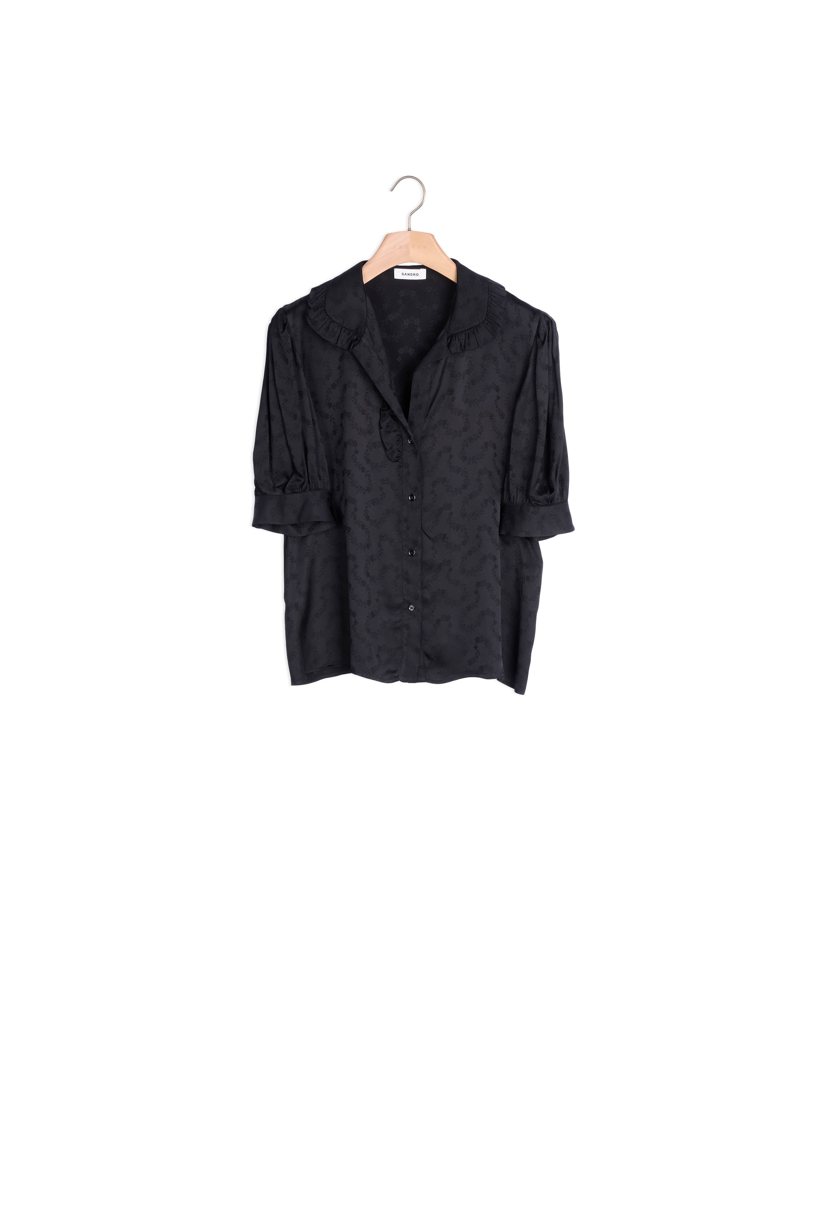 Chemise fluide en jacquard fantaisie Sandro seconde main