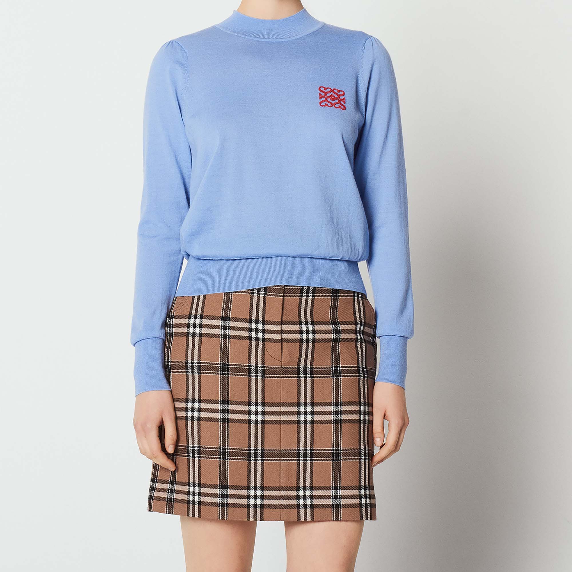 Pull en laine avec logo brodé Sandro seconde main