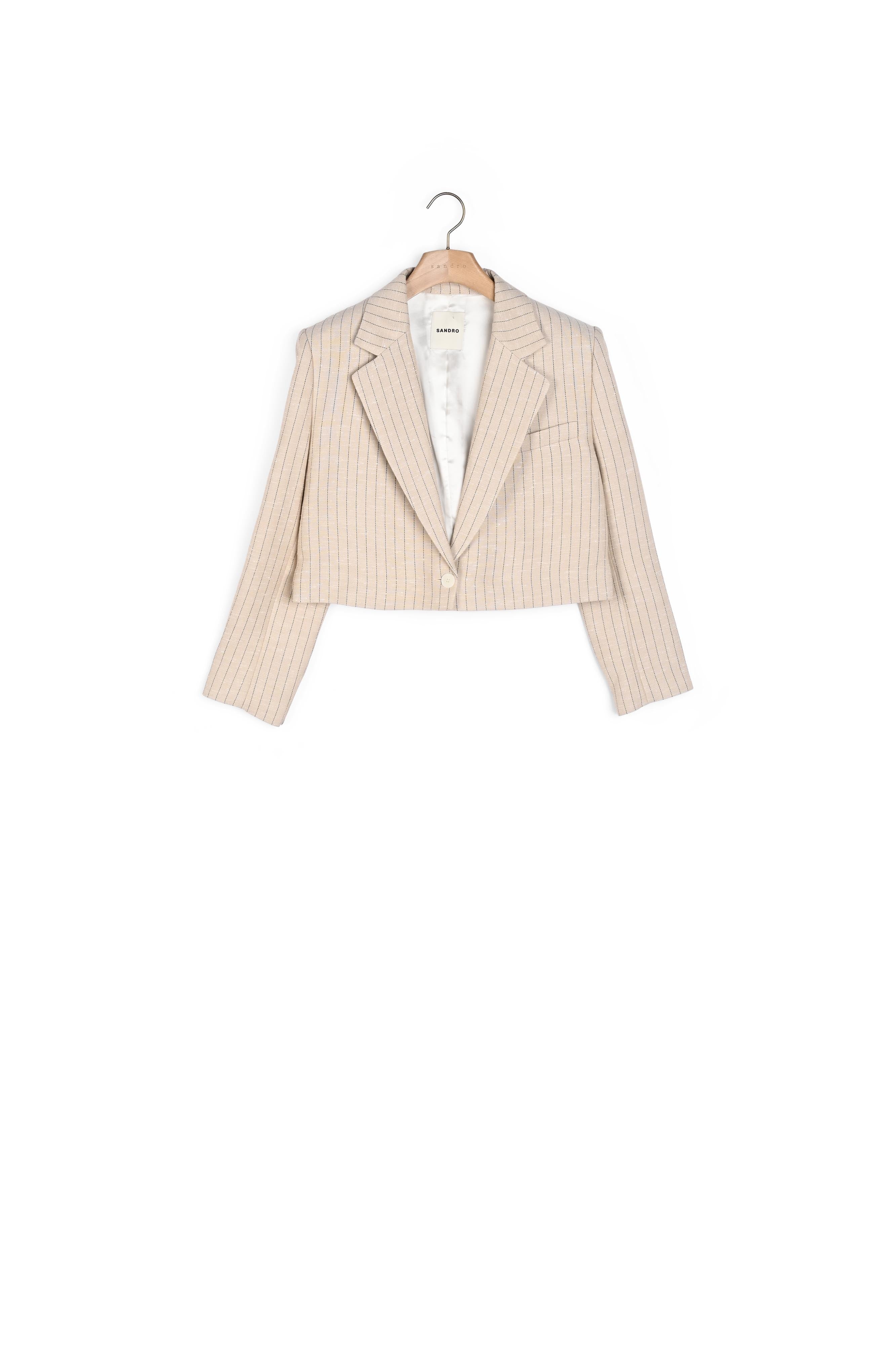 Veste courte à rayures Sandro seconde main