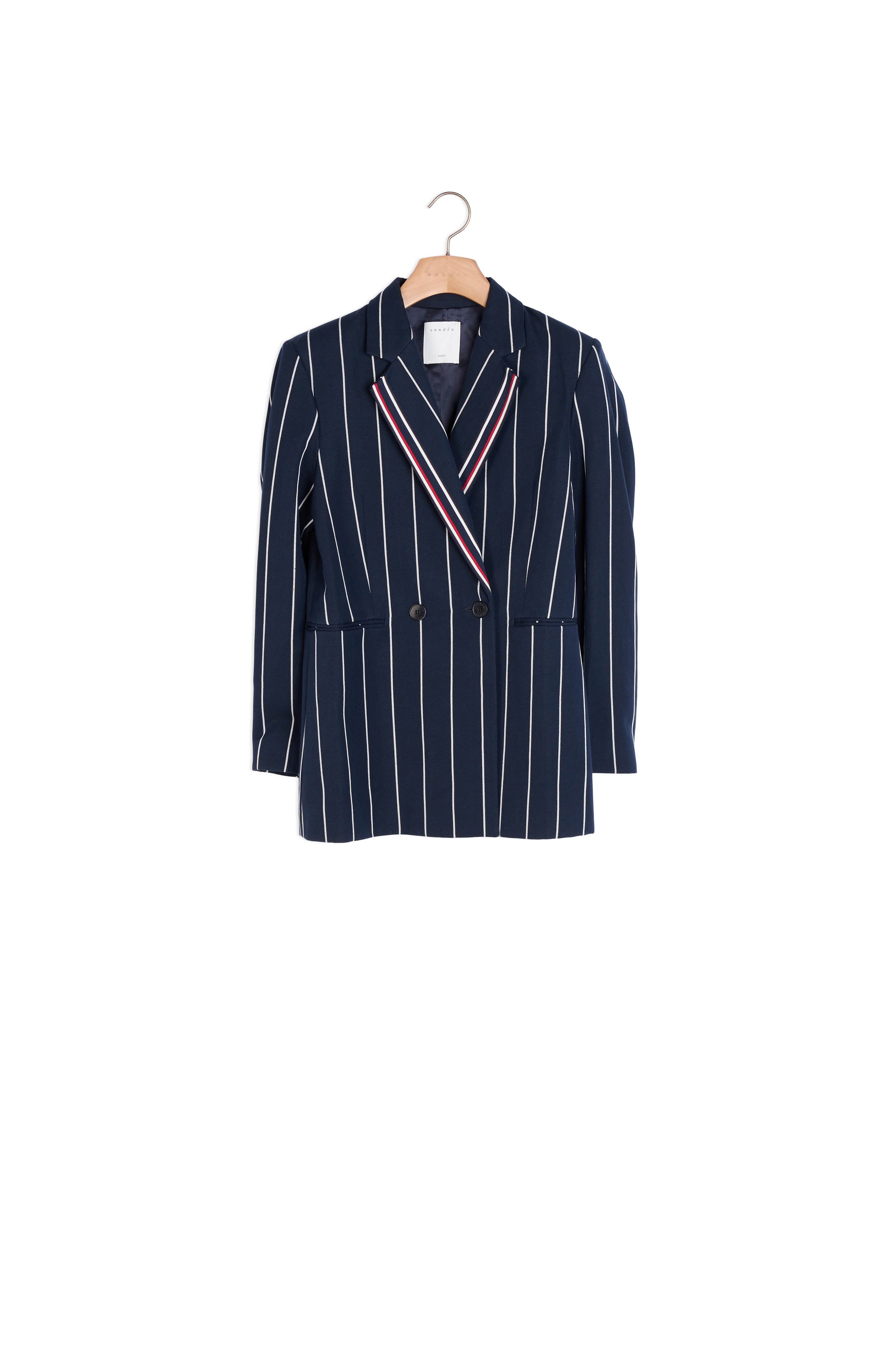 Veste de blazer à rayures assortie Sandro seconde main