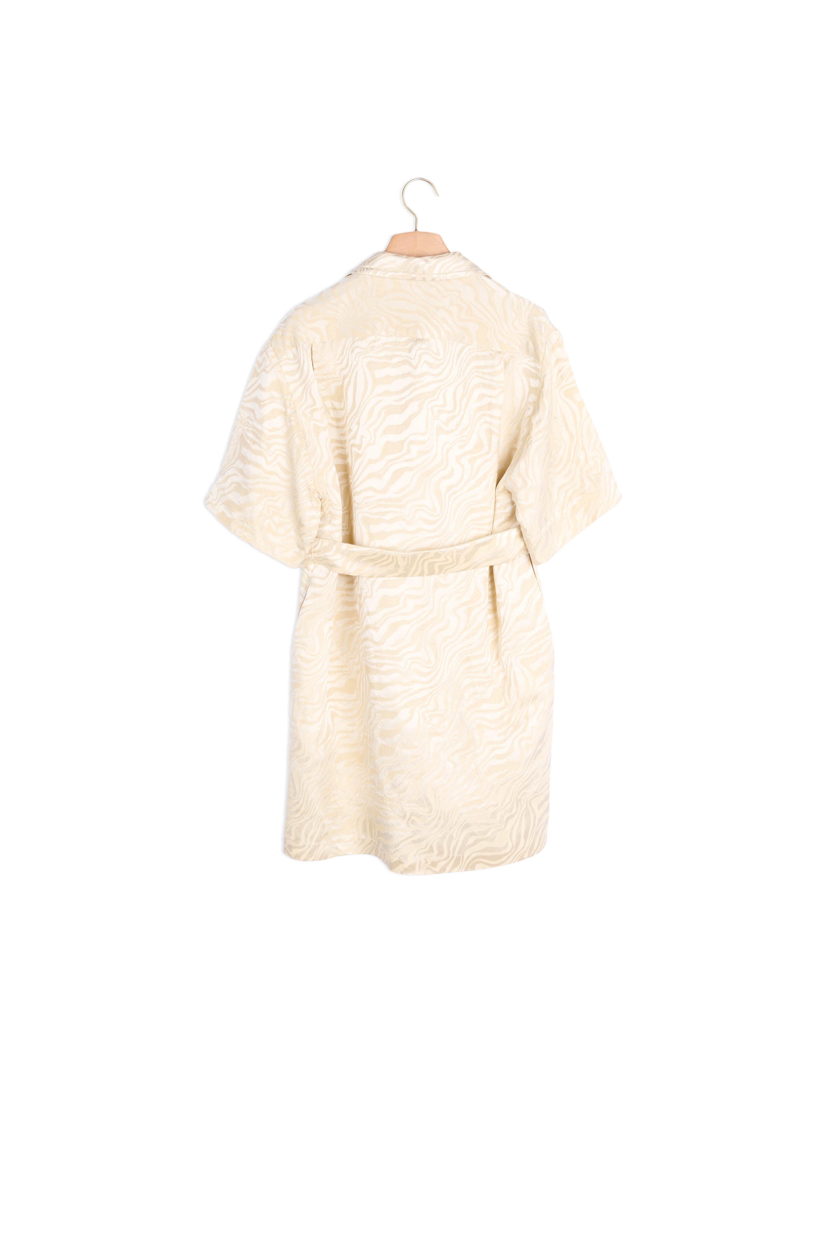 Robe Chemise ceinturée en jacquard Sandro seconde main