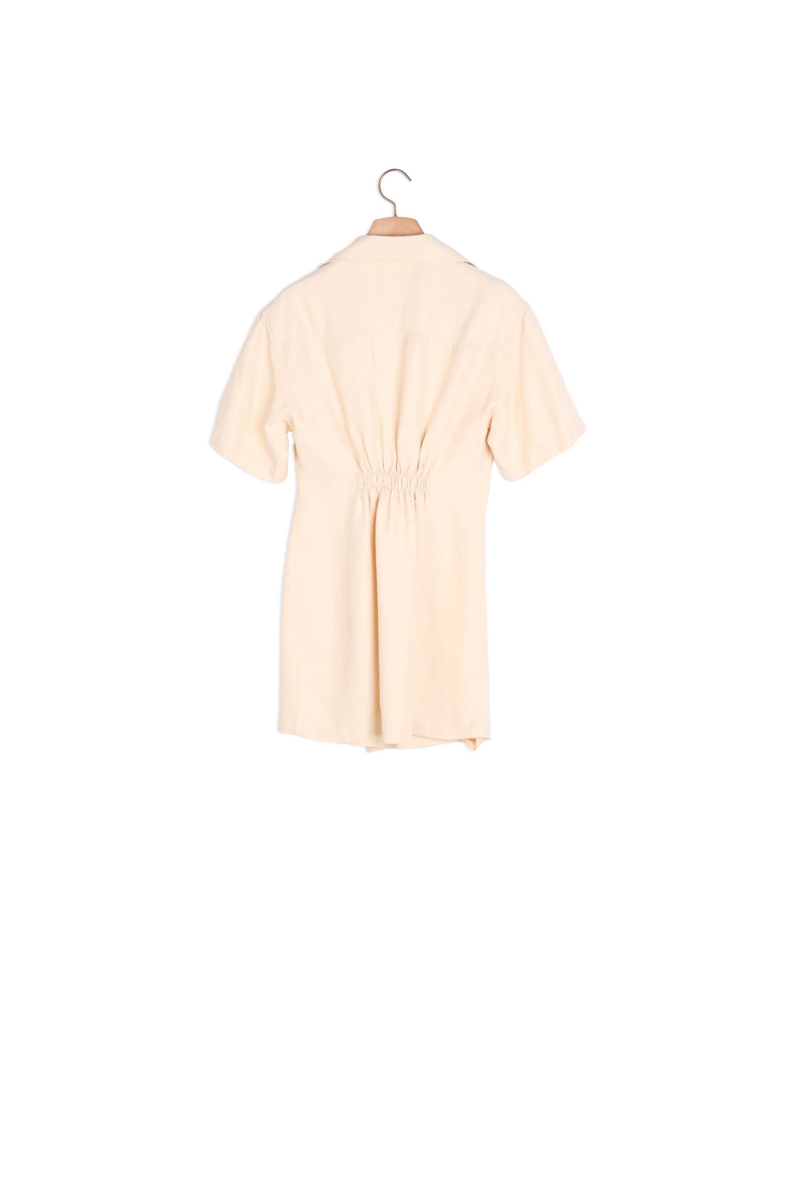 Robe courte drapée à manches courtes Sandro seconde main