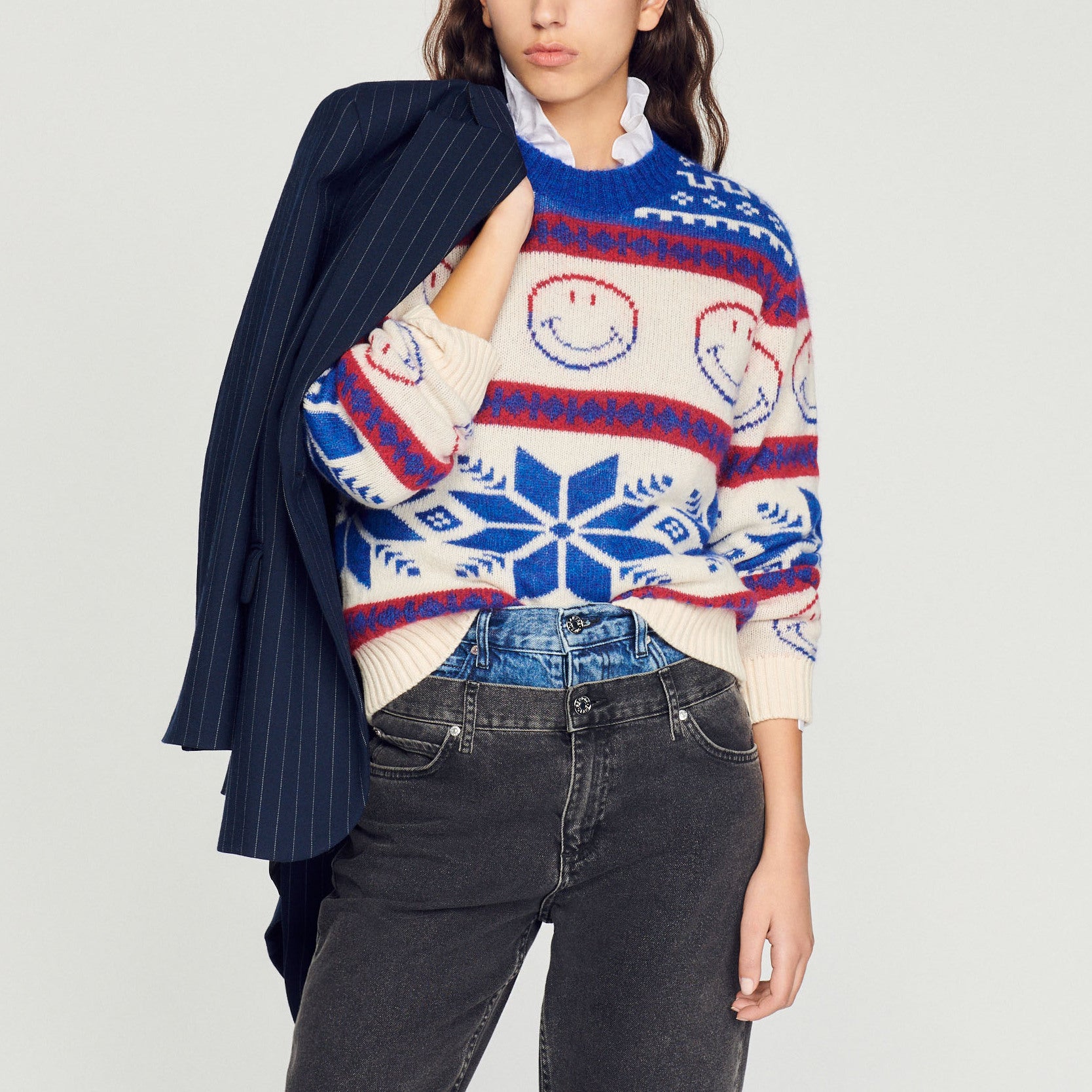Pull Smiley Sandro seconde main