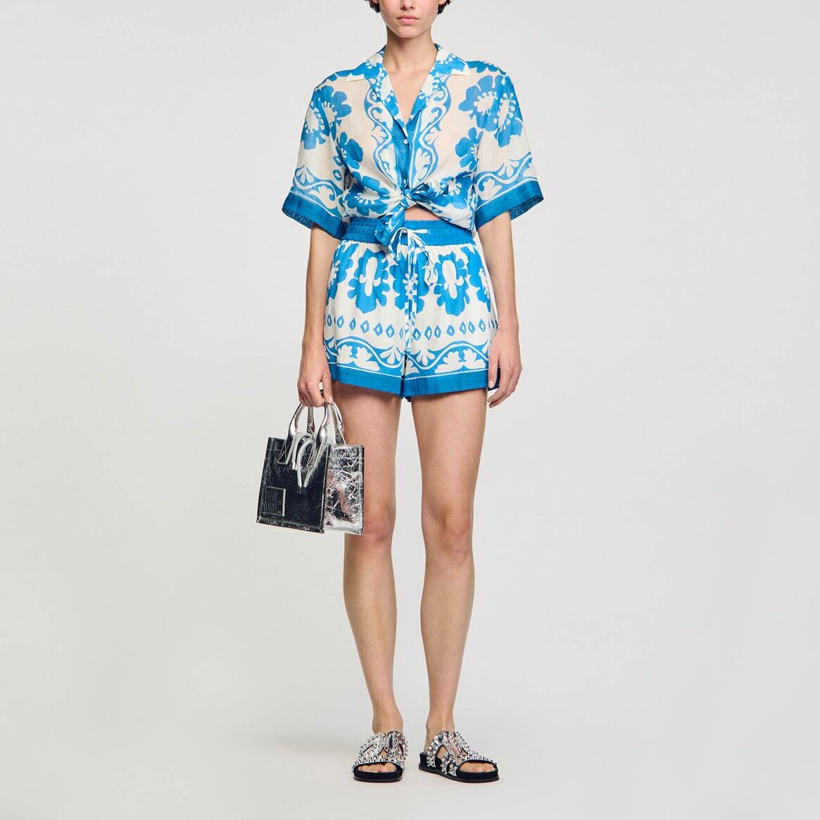 Short large imprimé Sandro seconde main