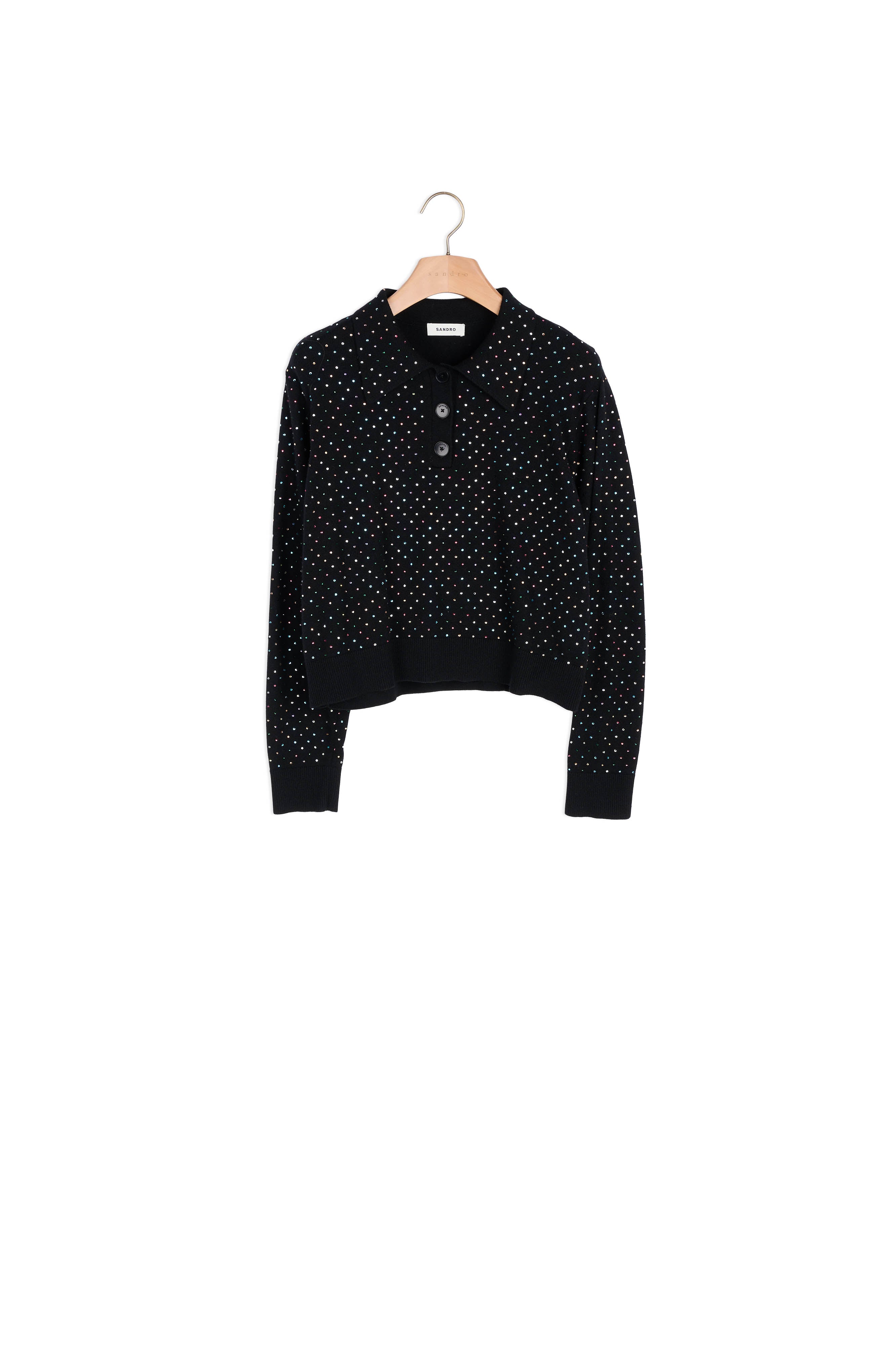Pull Noir Sandro seconde main