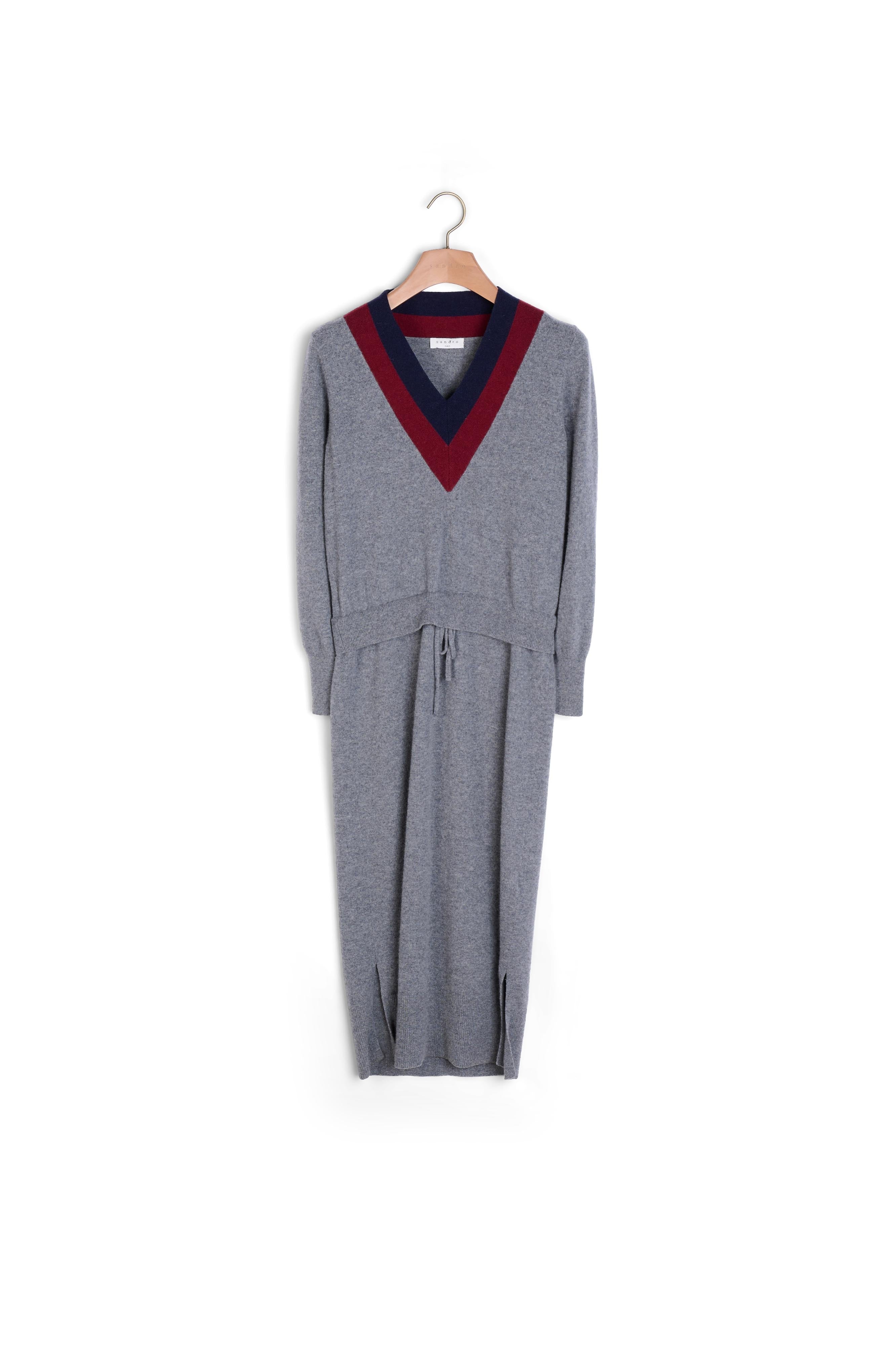 Robe longue en Maille Sandro seconde main