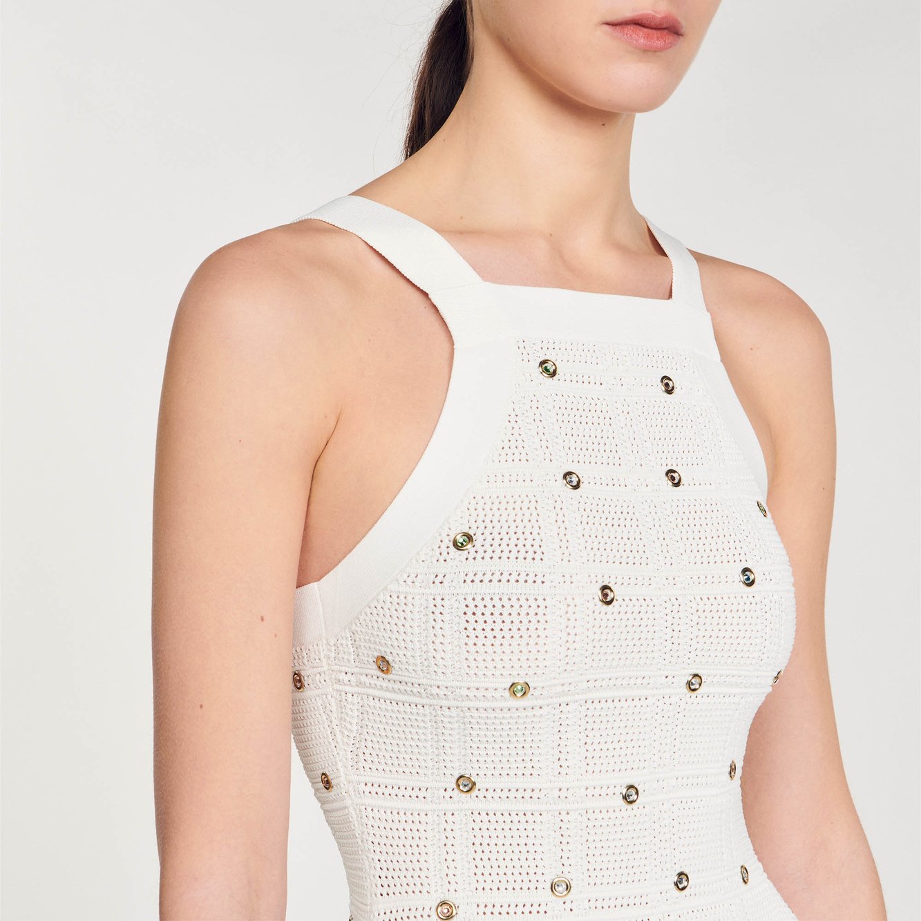 Robe midi à franges Sandro seconde main