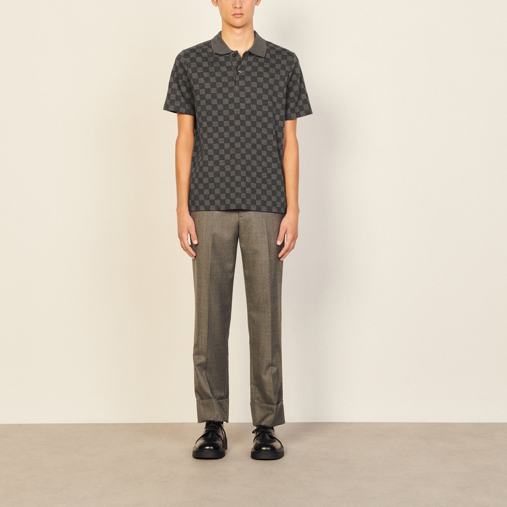 T-shirt Anthracite Sandro seconde main