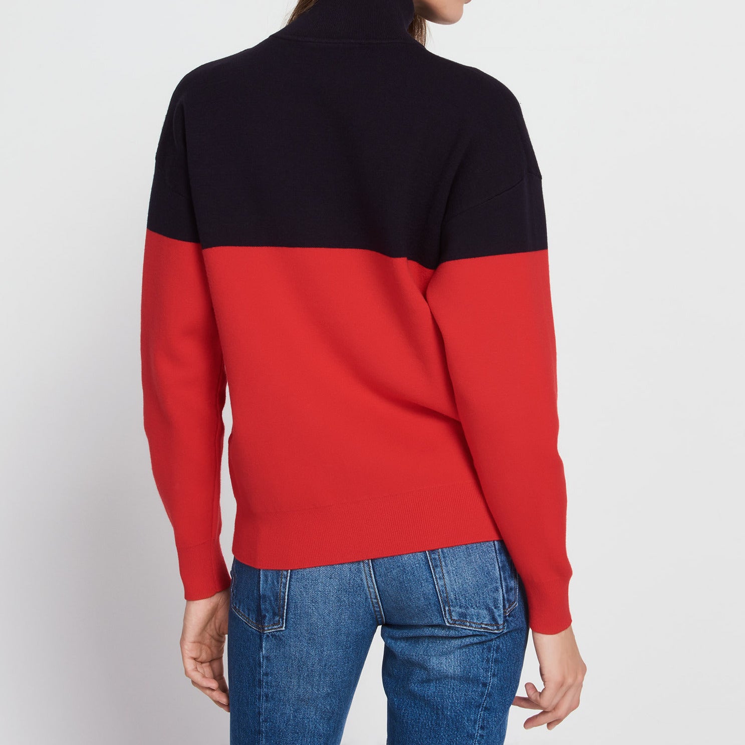 Pull bicolore avec fermeture perlées Sandro seconde main