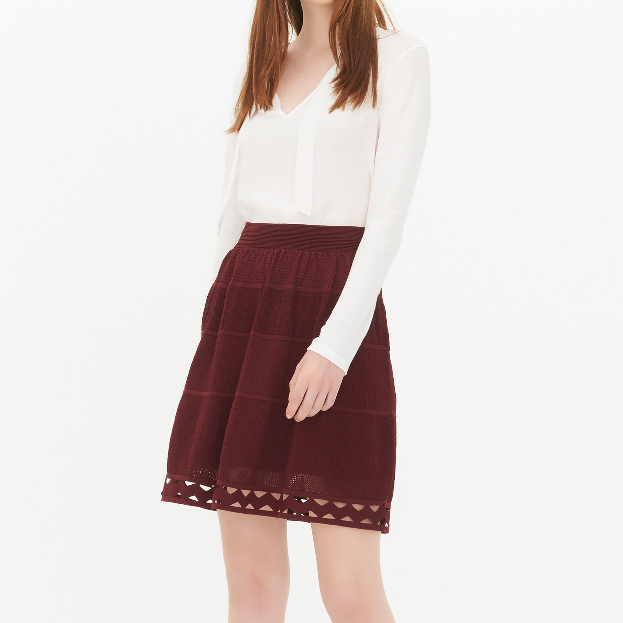 Jupe Bordeaux Sandro seconde main