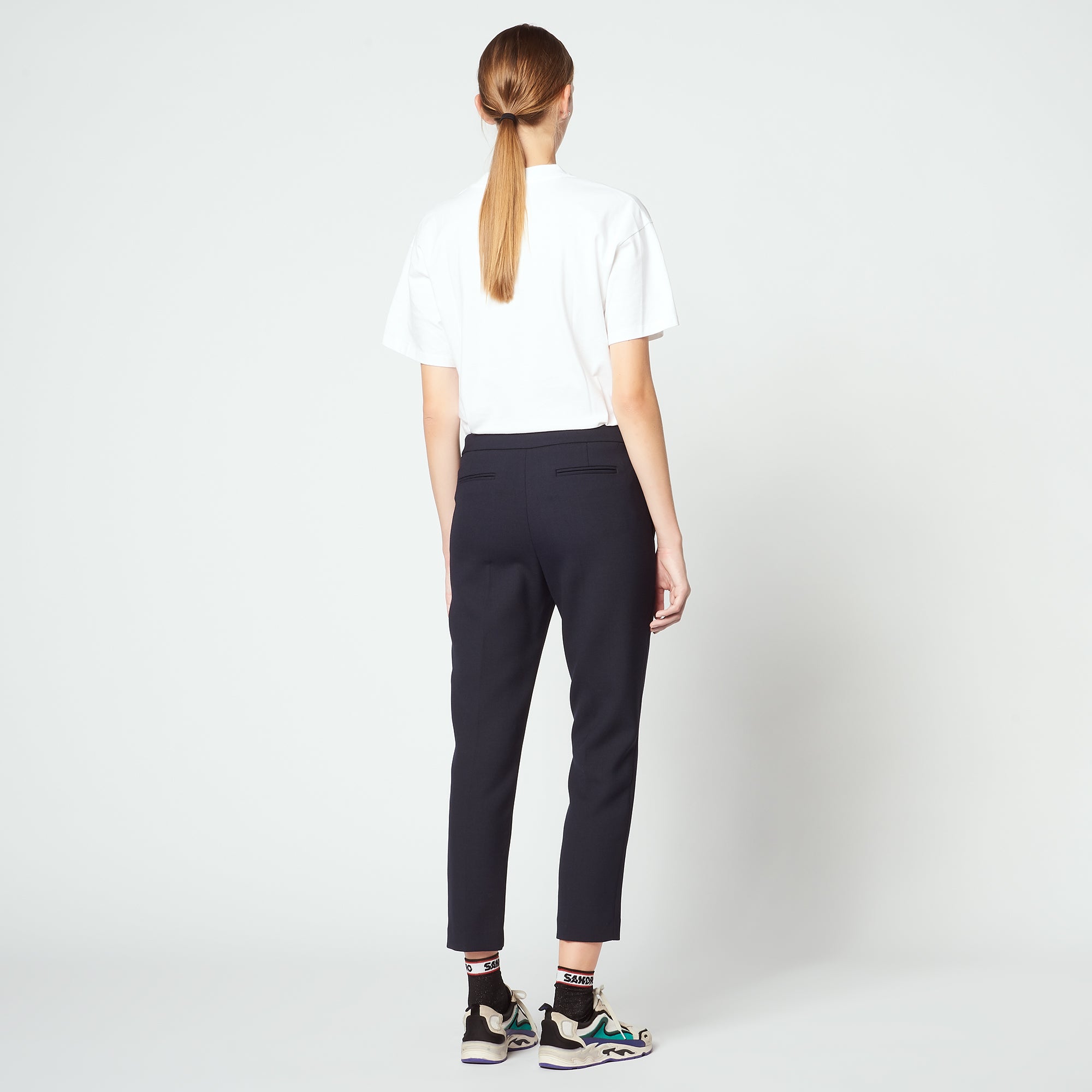 Pantalon uni à pinces Sandro seconde main