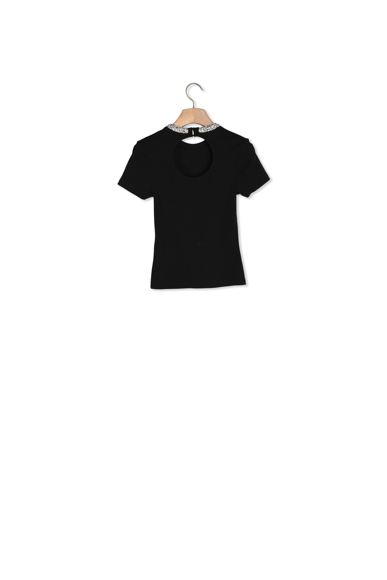 Tee-shirt à galon strassé Sandro seconde main