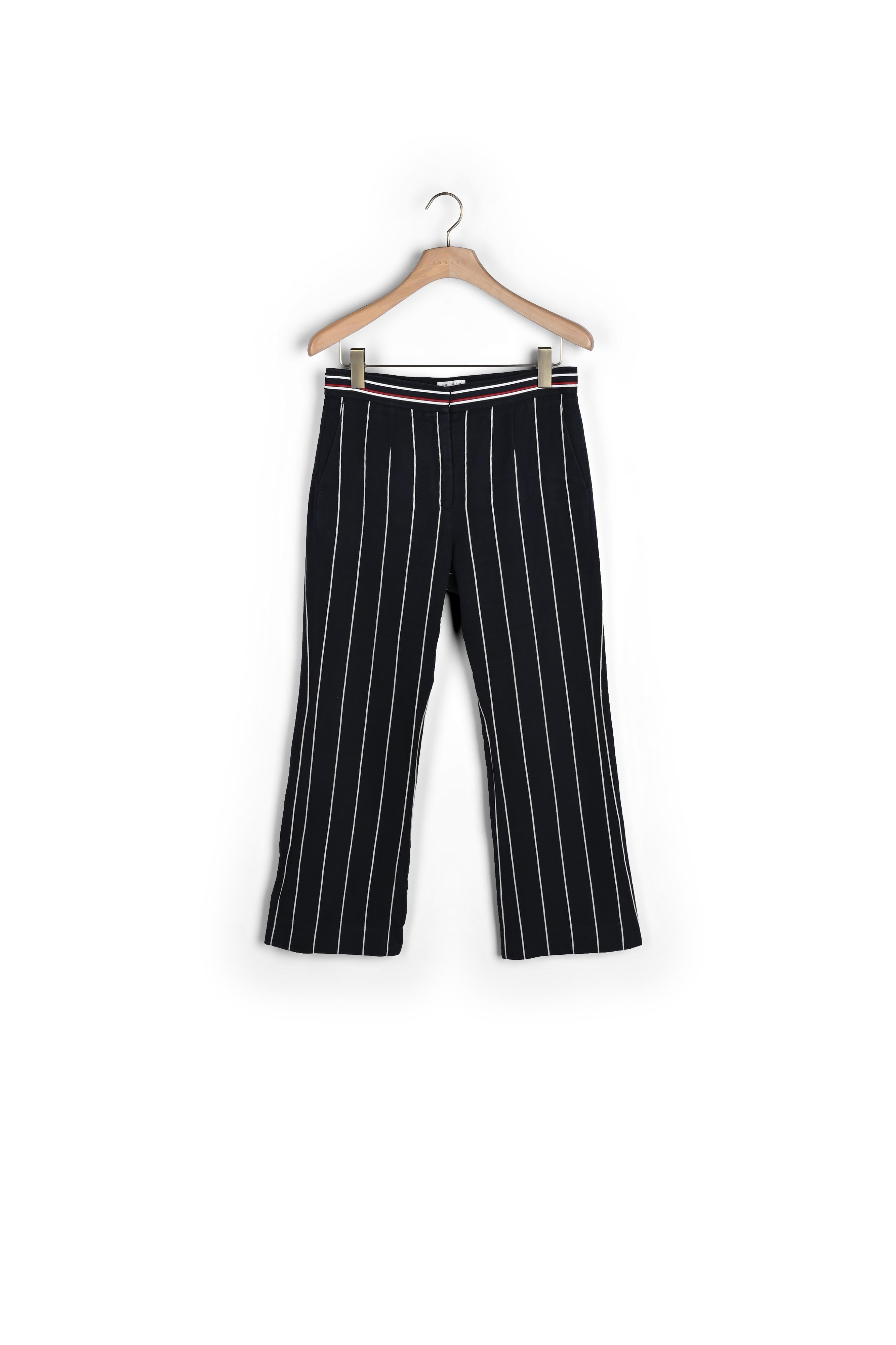 Pantalon à rayures contrastées Sandro seconde main