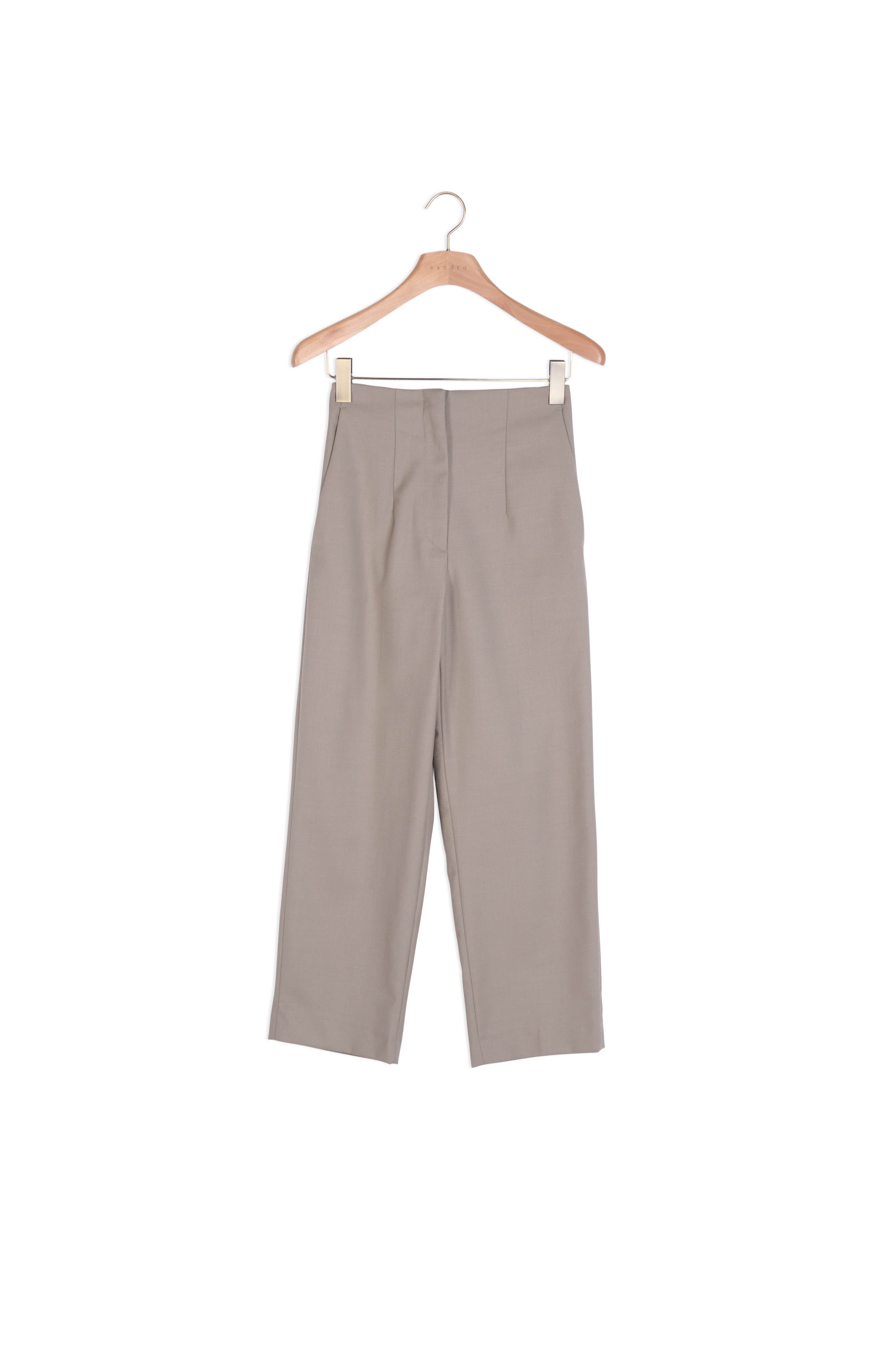 Pantalon de tailleur taille haute Sandro seconde main