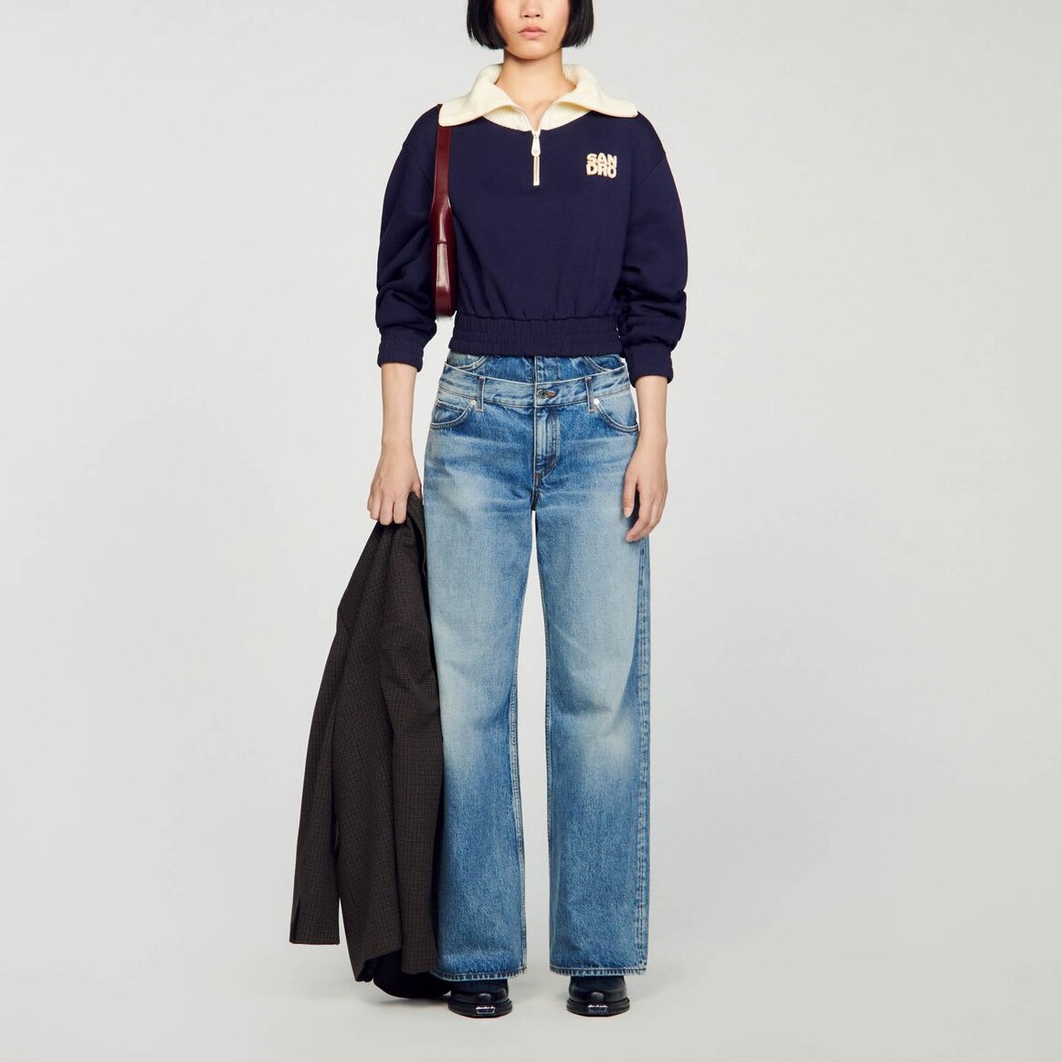 Sweat court Sandro seconde main