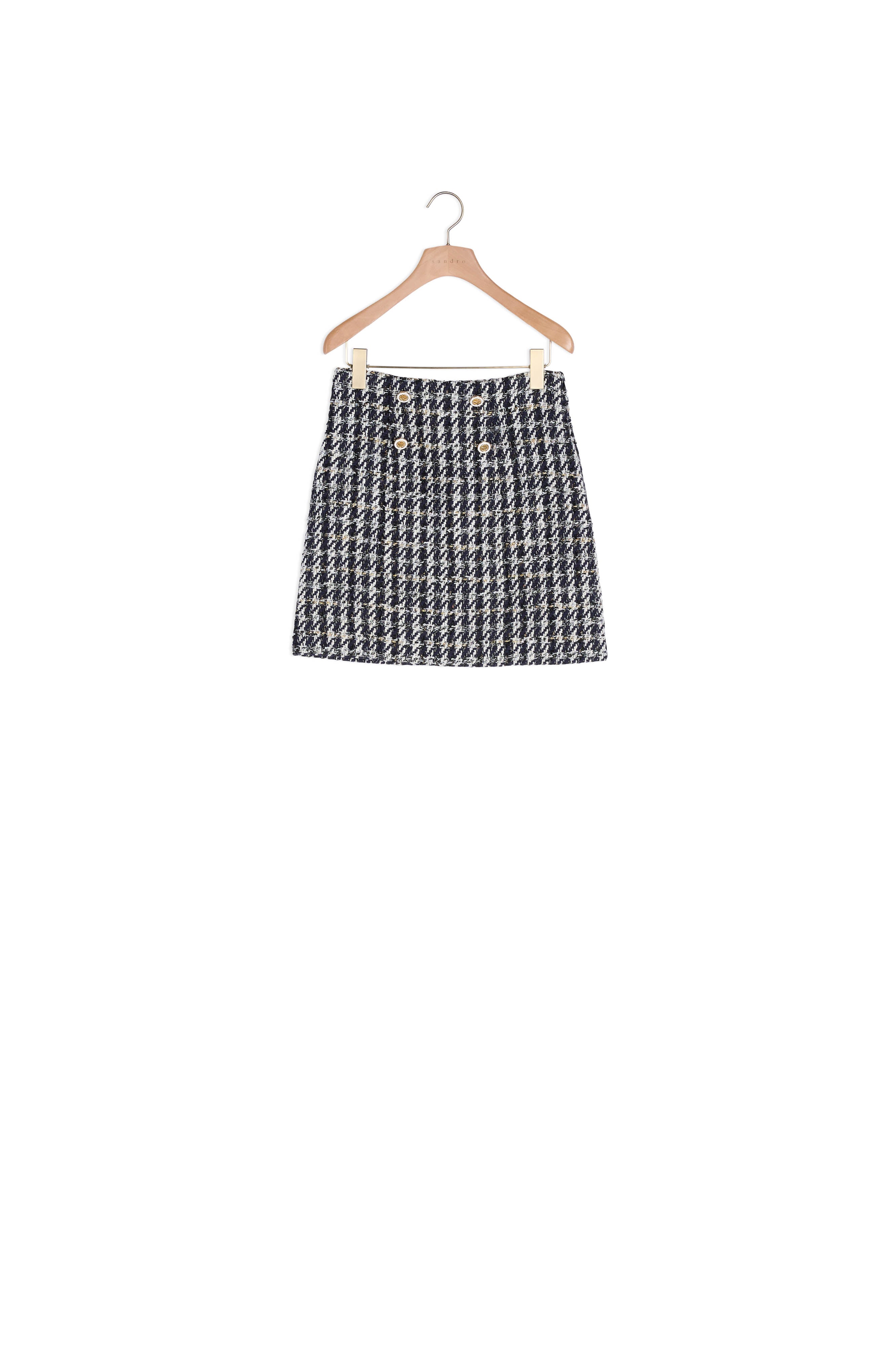 Jupe Marine / Blanc Sandro seconde main