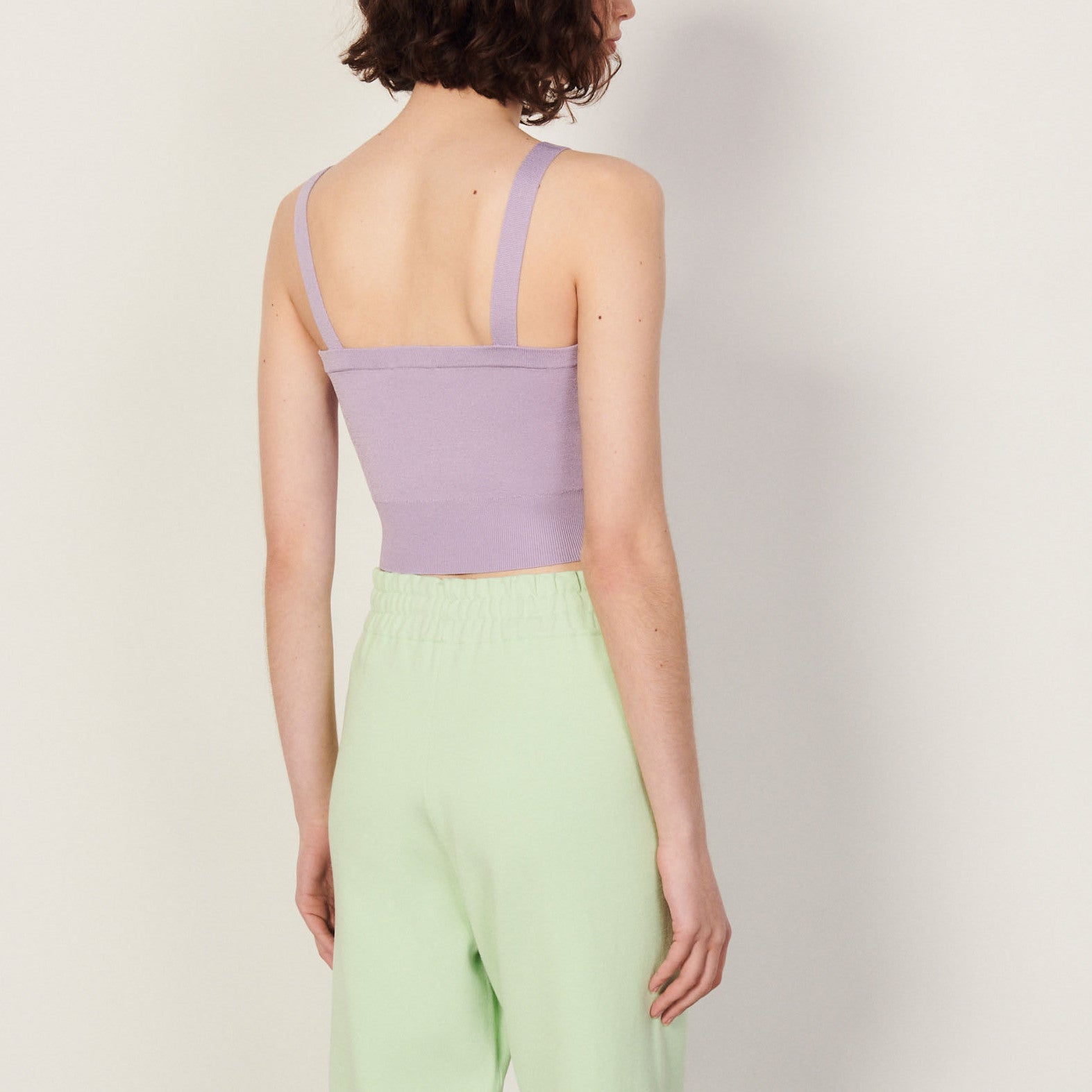 Brassière en Maille brodée Sandro seconde main
