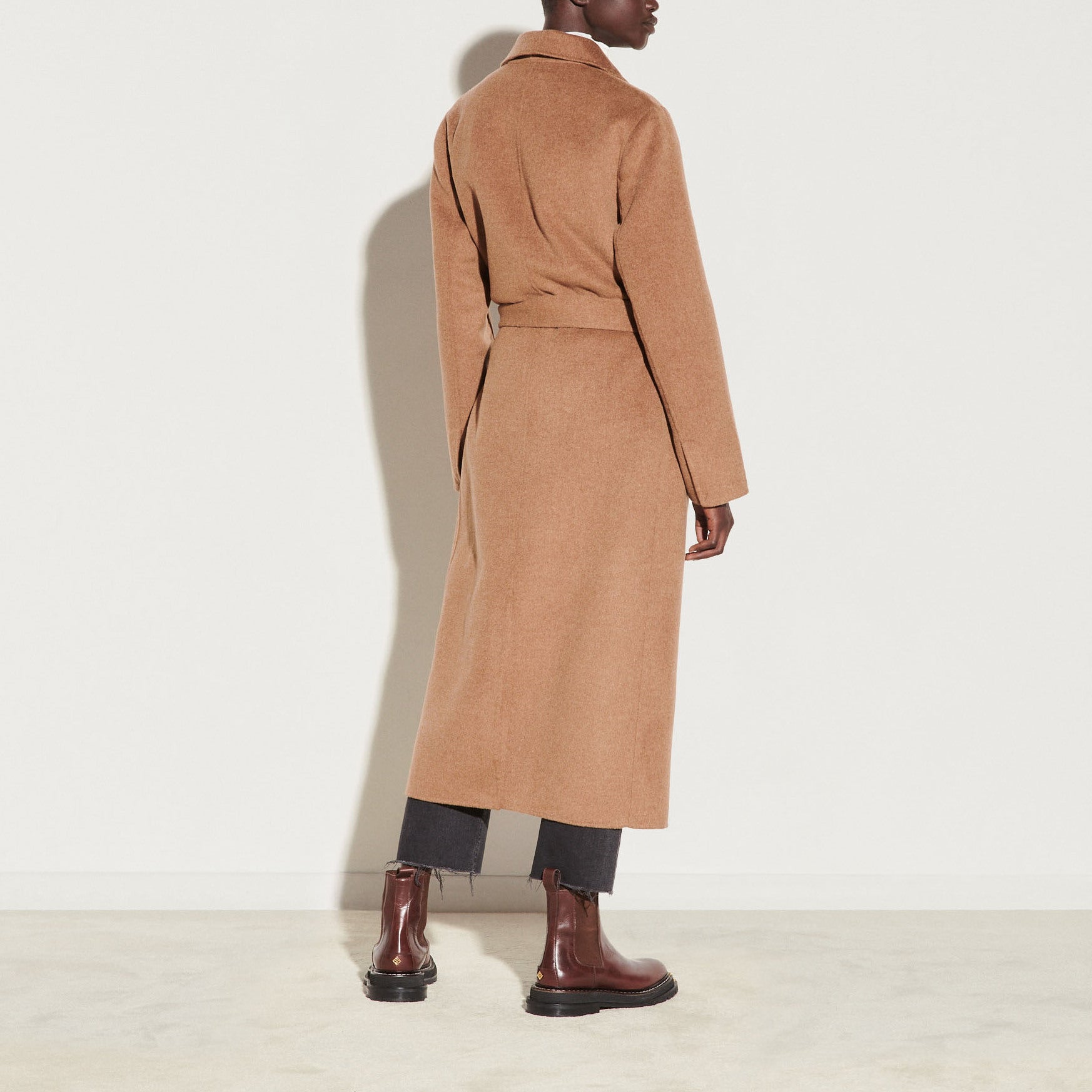 Manteau long à boutonnage croisé Sandro seconde main