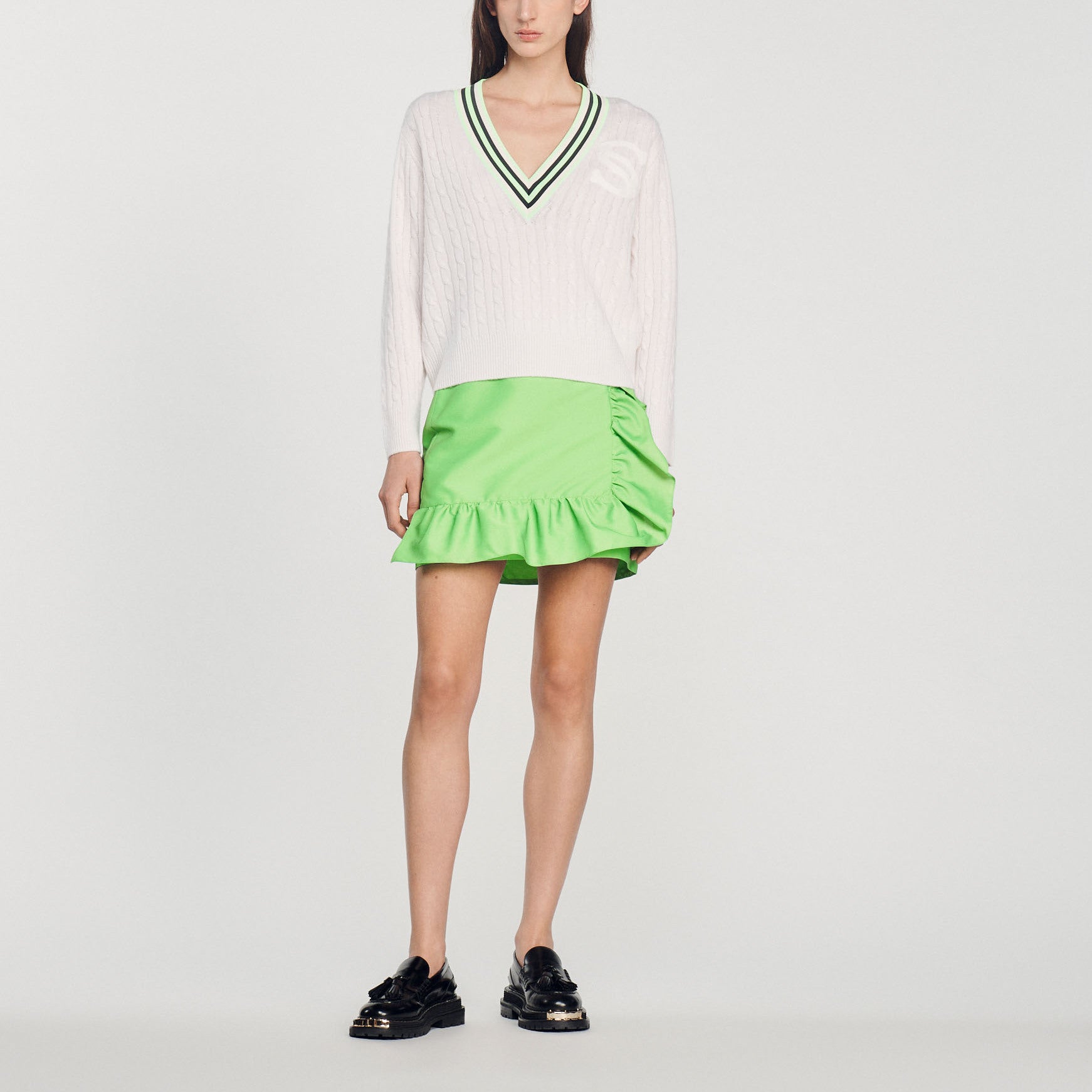 Pull à patch S Sandro seconde main