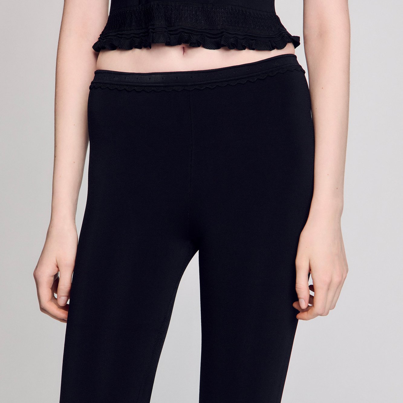 Corsaire à volants Sandro seconde main